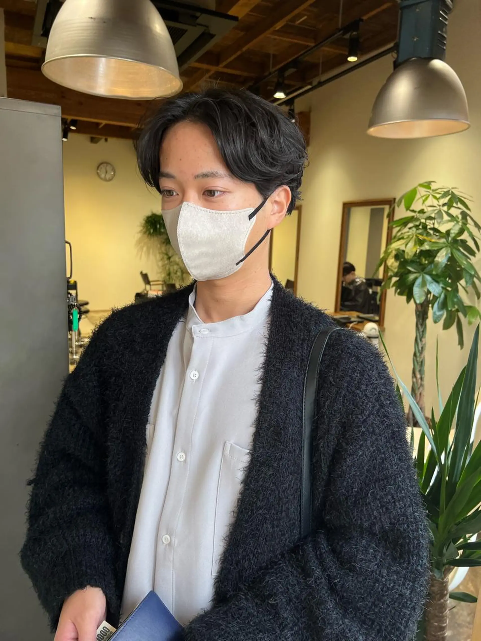 パーマ メンズ nishido ハイライト/海外ヘアのヘアスタイル