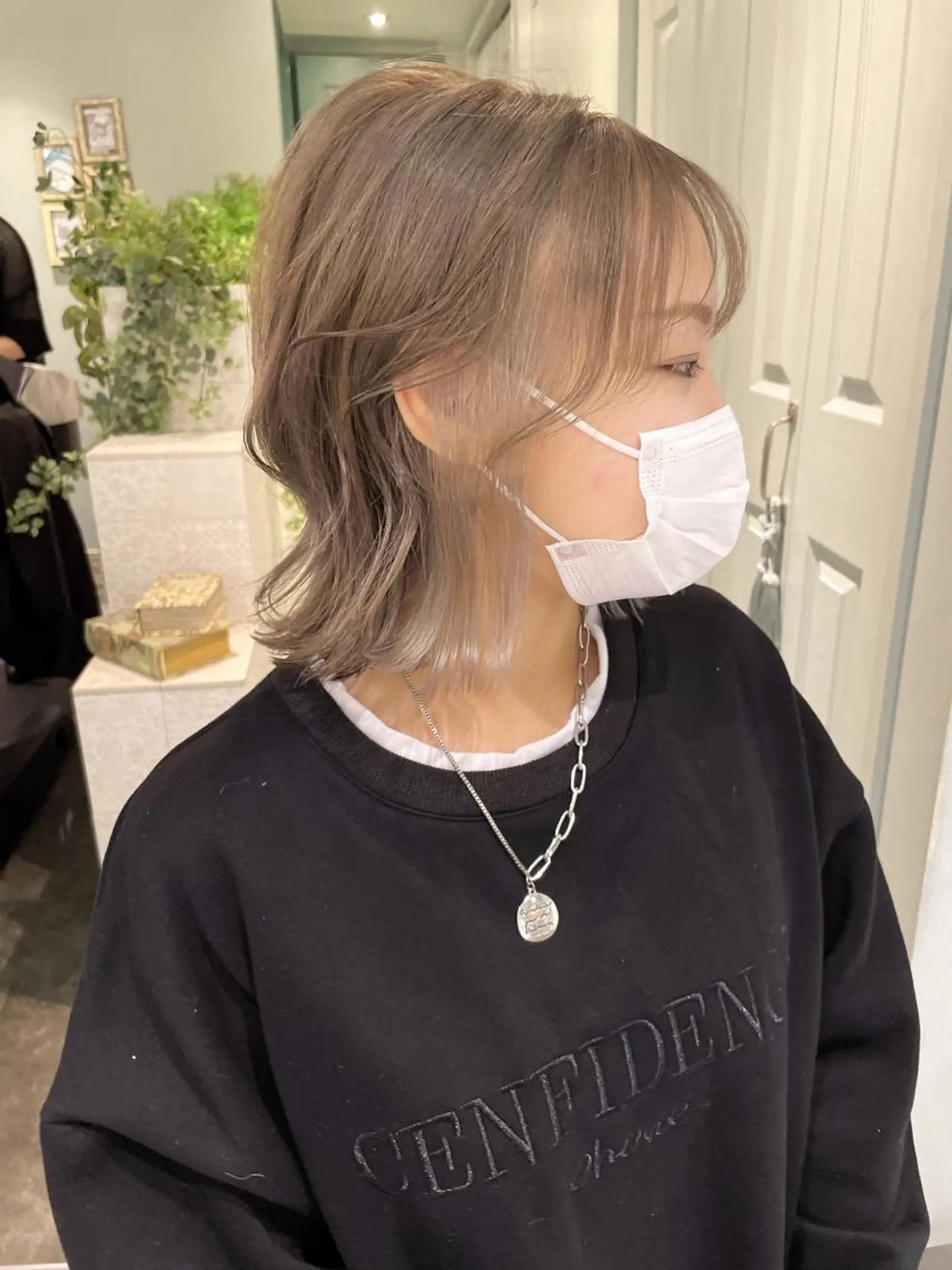 ミディアム カラー バレイヤージュ ブリーチ ケアブリーチ ダブルカラー グラデーションカラー 美髪/カラー 美容院🌈渡辺隼也のヘアスタイル