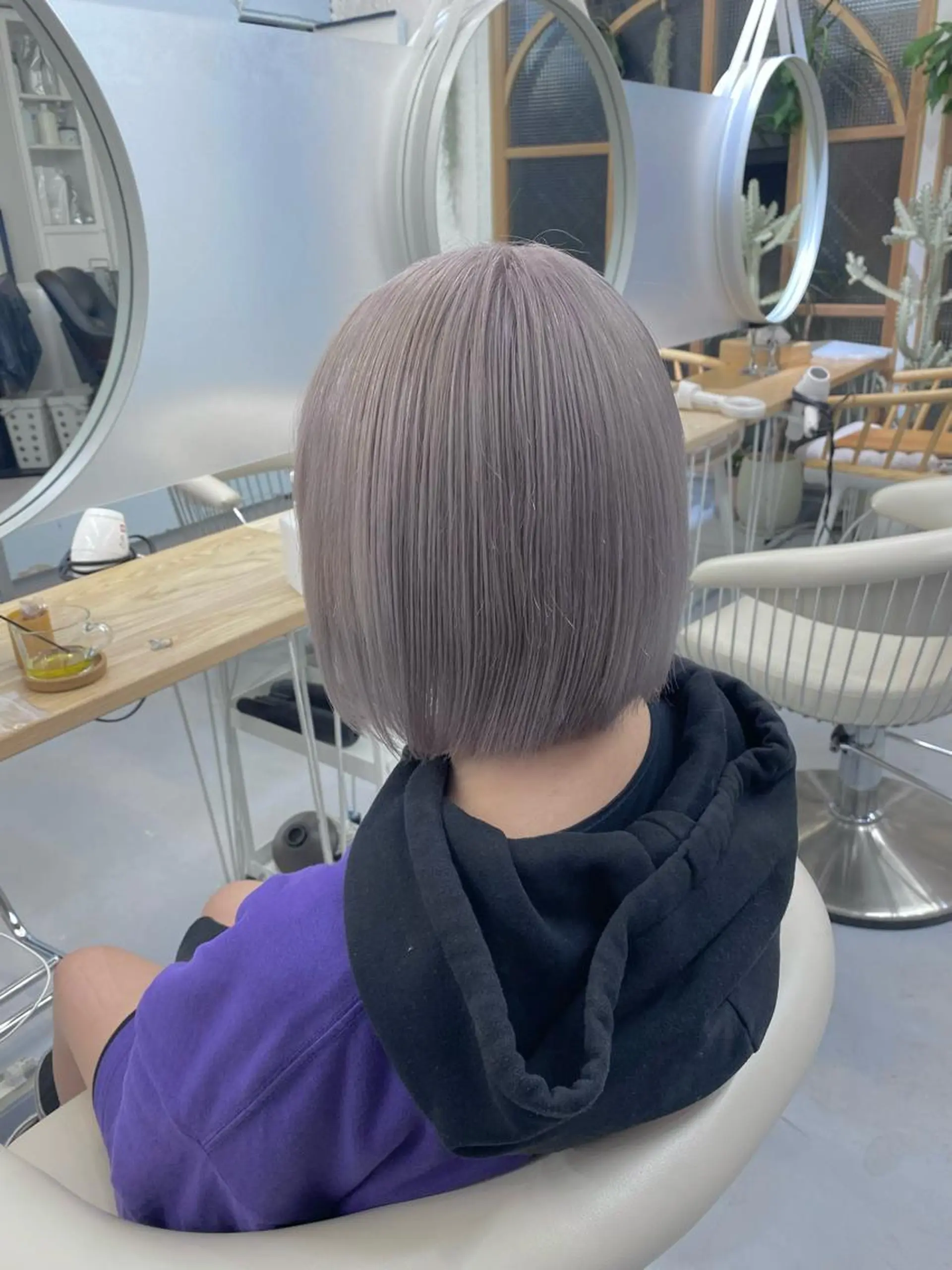 セミロング カラー メンズ soi所属・ケアブリーチ/ツヤ髪 /ハイトーン/西村のヘアスタイル