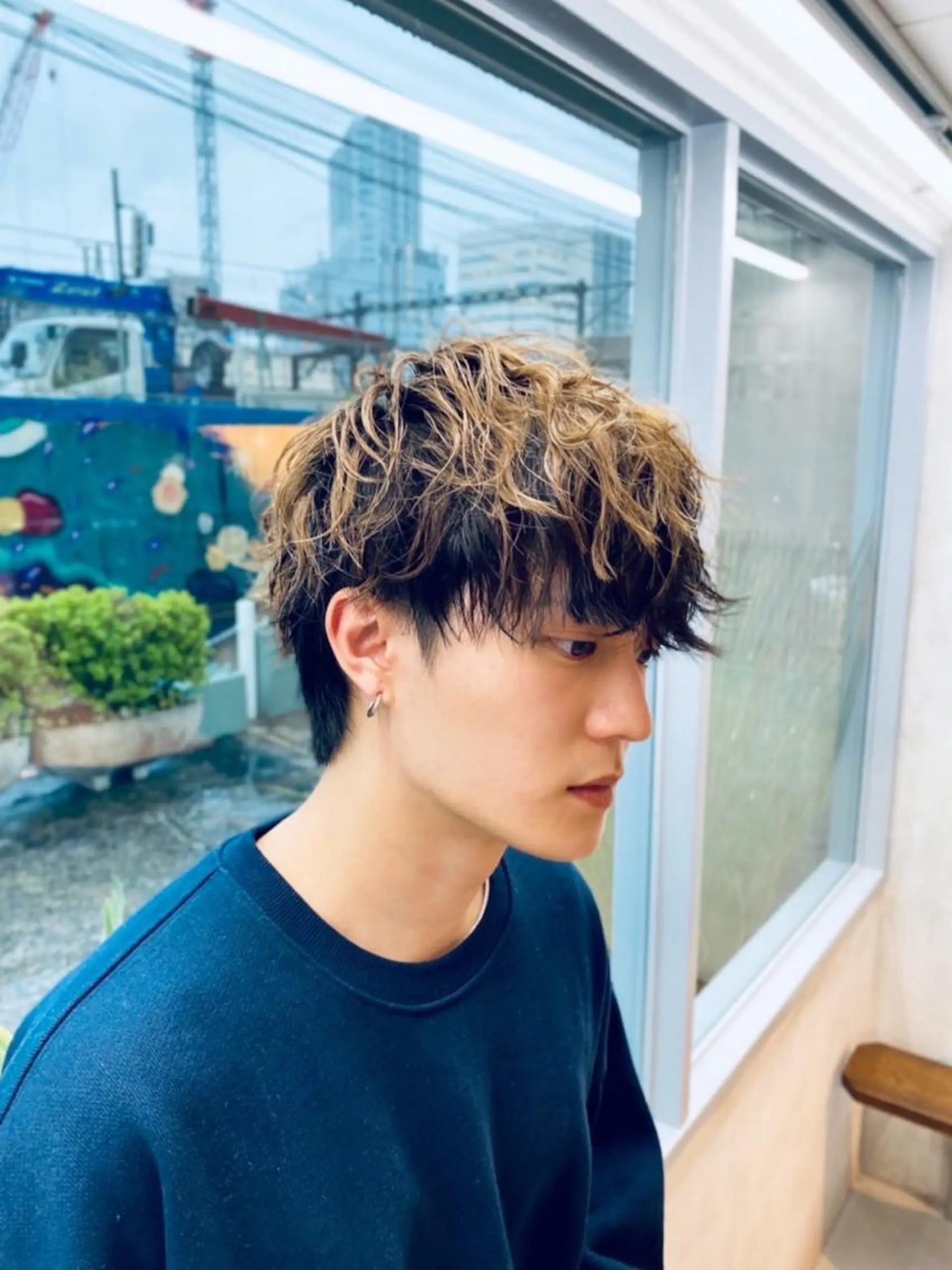 ショート パーマ メンズ カット パーマ 🌞メンズパーマ ONOE💈のヘアスタイル