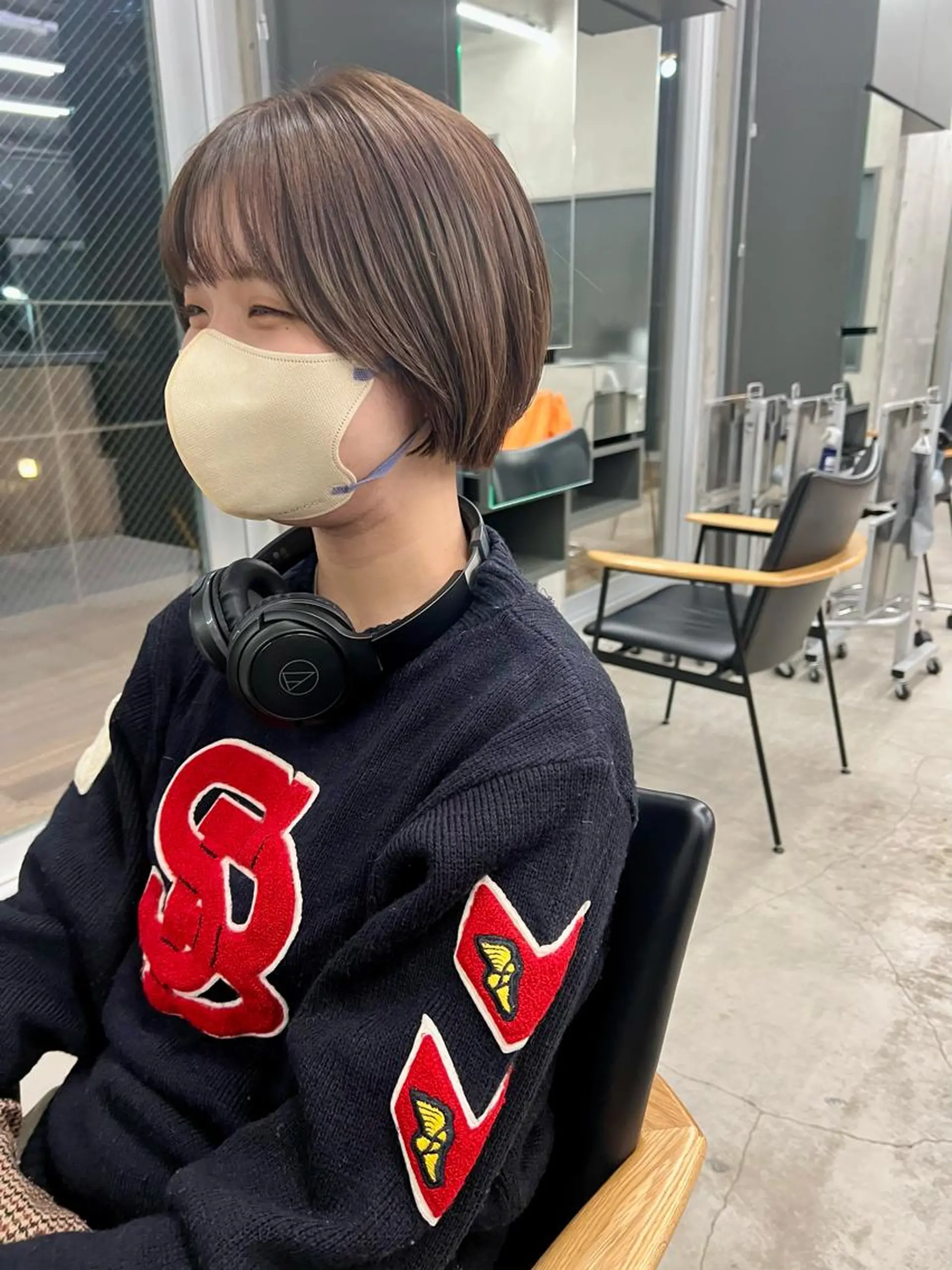 ショート カラー ブラウンカラー 顔周りカット ショートヘア カット ヘアカラー sakoda shunkiのヘアスタイル