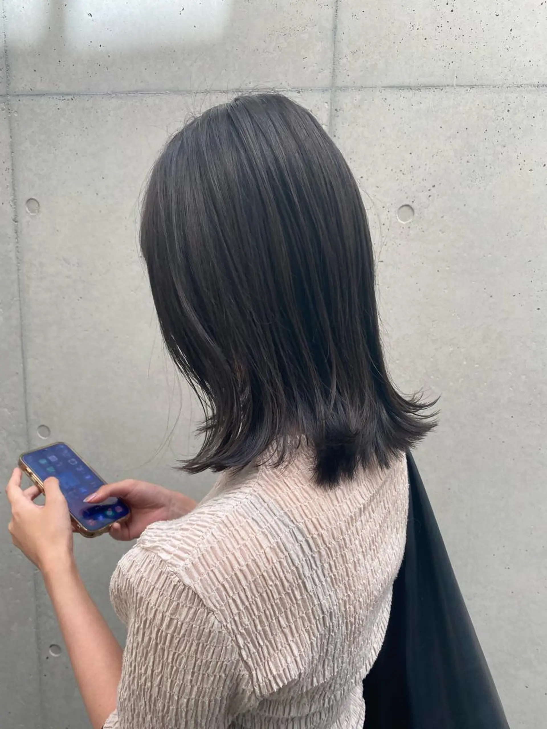 ミディアム カラー ダークグレー ダークグレージュ グレージュ カット ヘアカラー トリートメント ✨透明感カラー✨ 🦖佐々木未来🦕のヘアスタイル