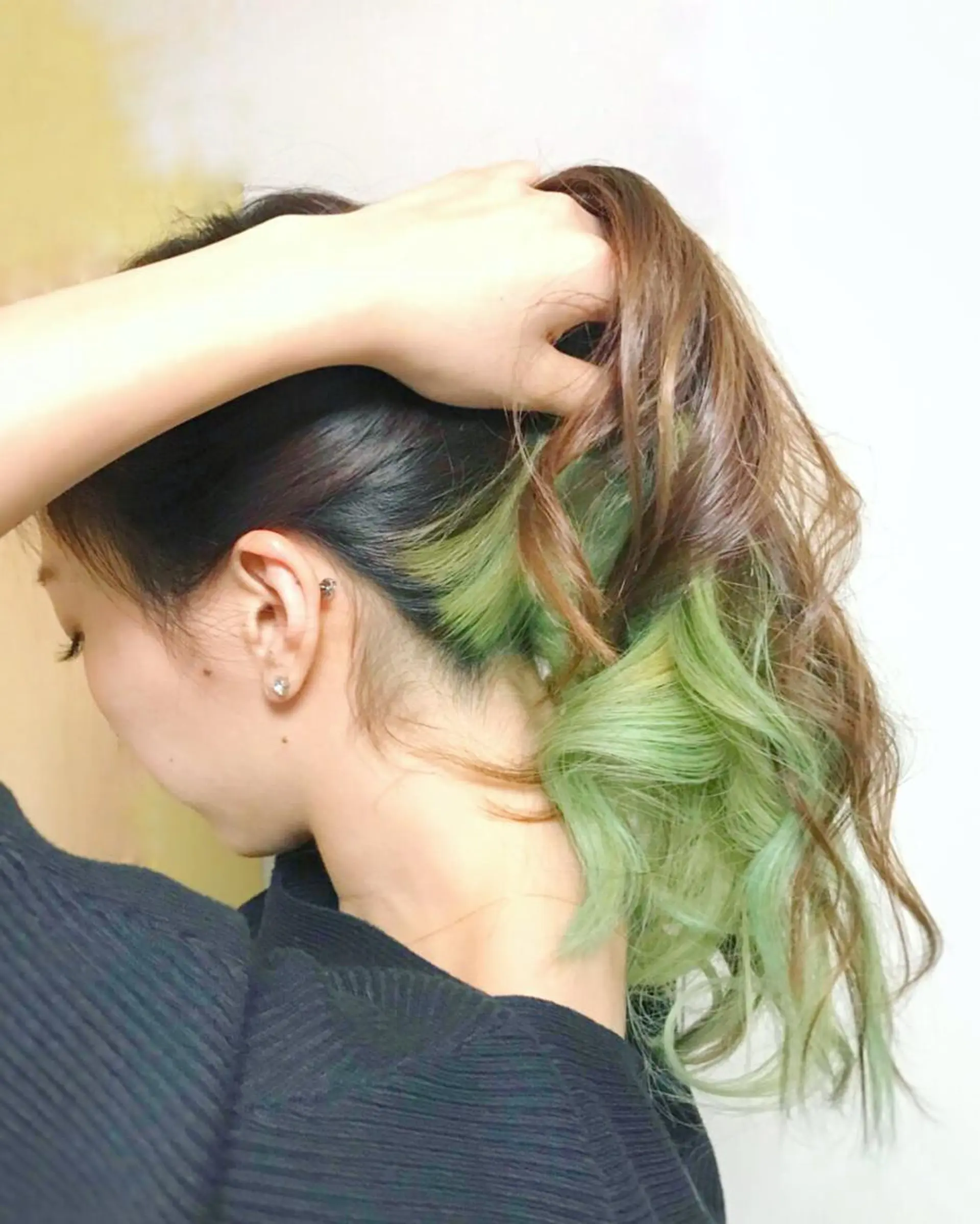 セミロング カラー ヘアカラー ツイスパ/Wカラー ✨RYUのヘアスタイル