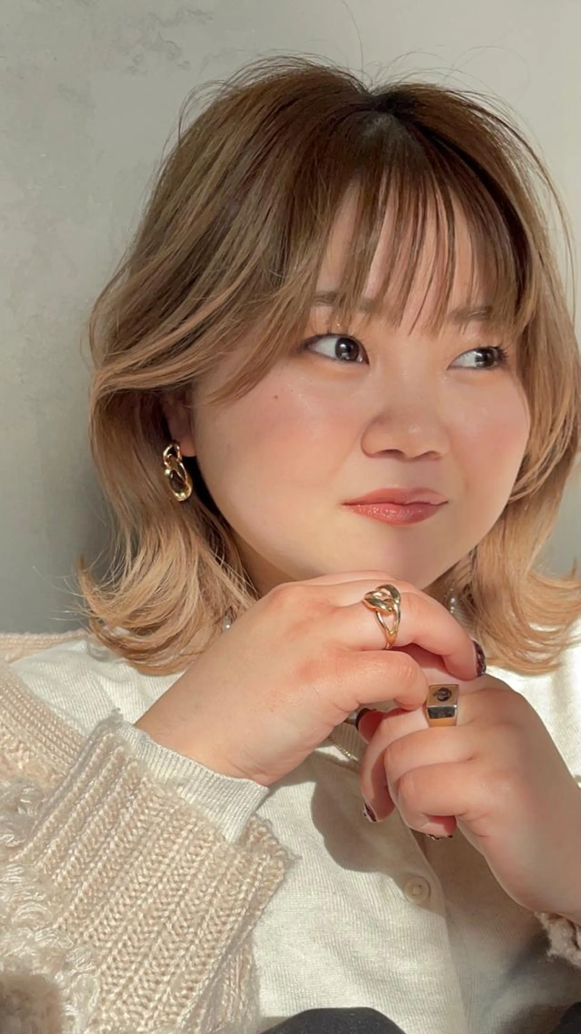 ミディアム カラー 博多ブリーチ /Ririkaのヘアスタイル