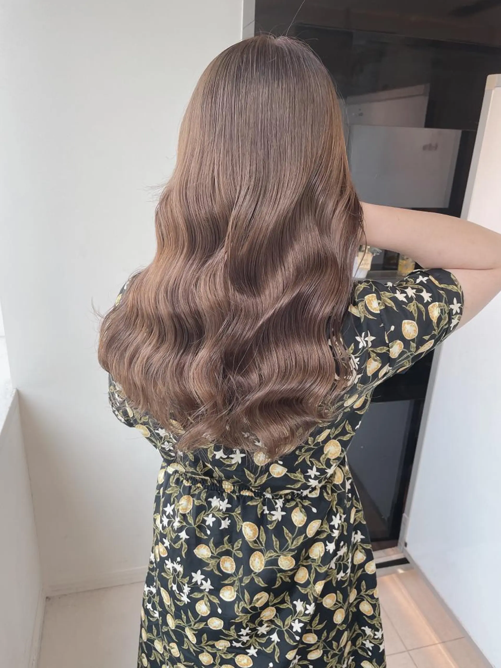 セミロング カラー ヘアカラー トリートメント ヘアセット 髪質改善カラー🦋 田村のヘアスタイル