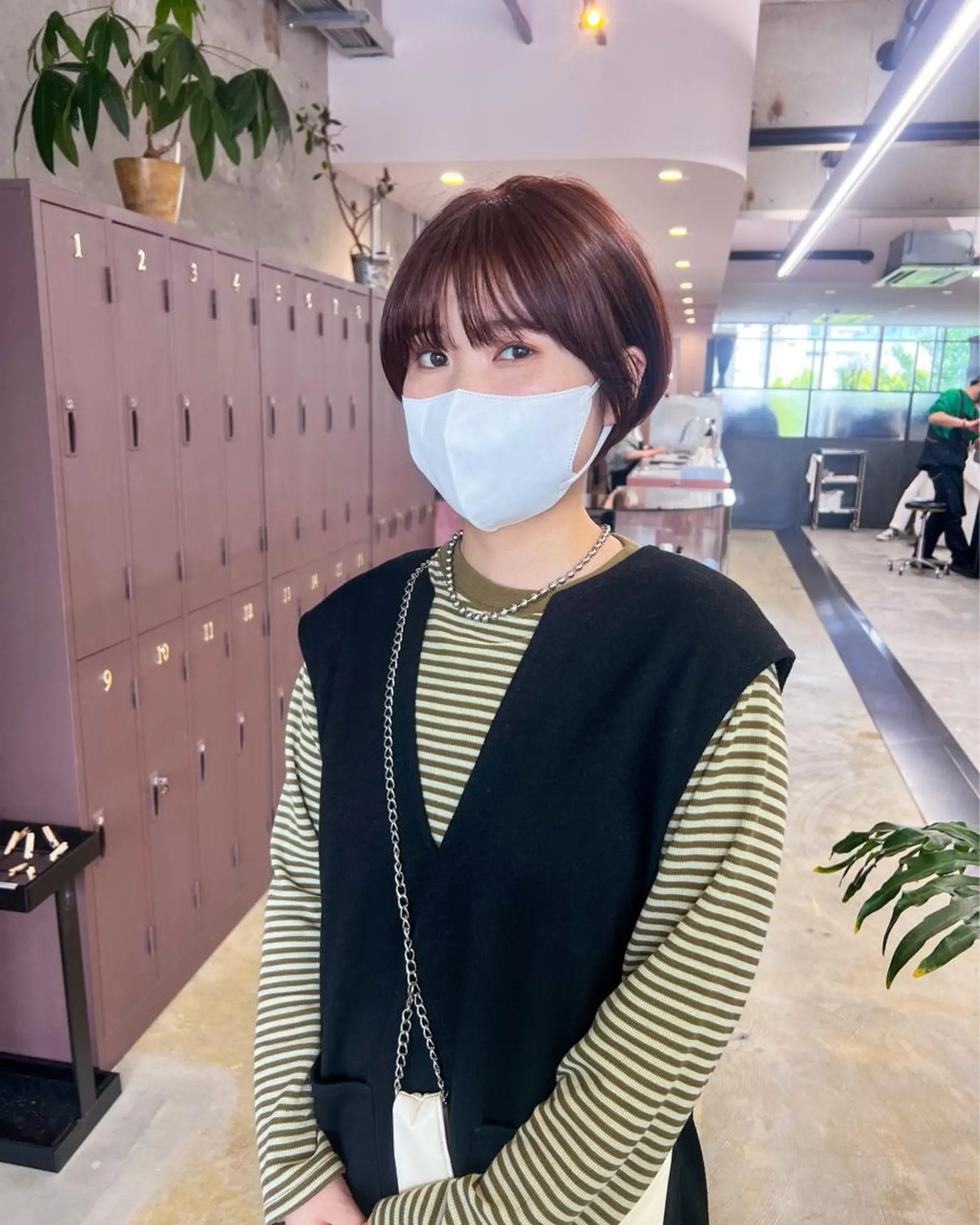 ショート カラー ショートボブ ブラウンカラー 透明感カラー オレンジ オレンジブラウン カット ヘアカラー トリートメント 水野 雪 /パーマ/暖色カラーのヘアスタイル