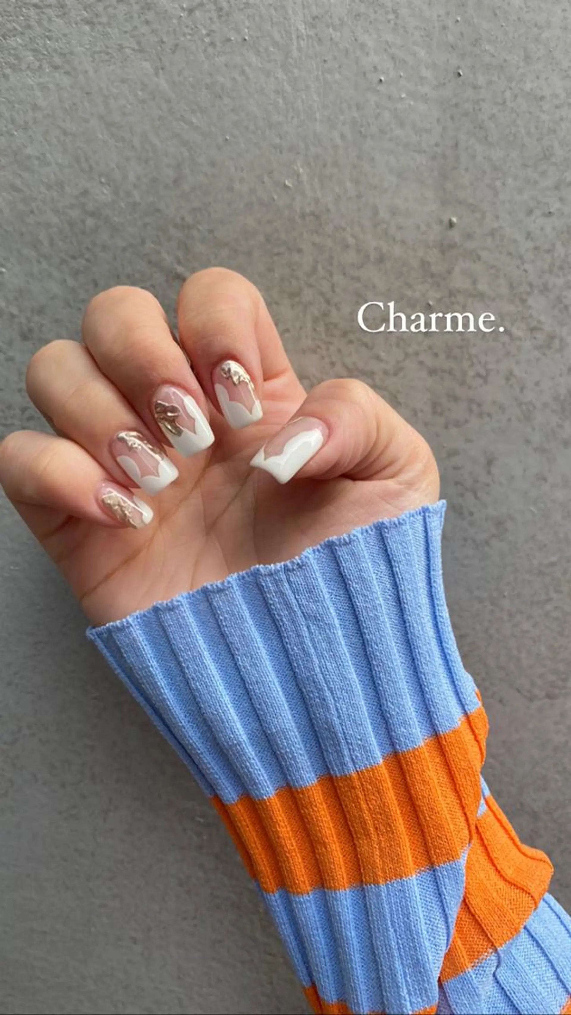 ネイル 持ち込み ニュアンスネイル Charme. NOBUKOのネイルデザイン