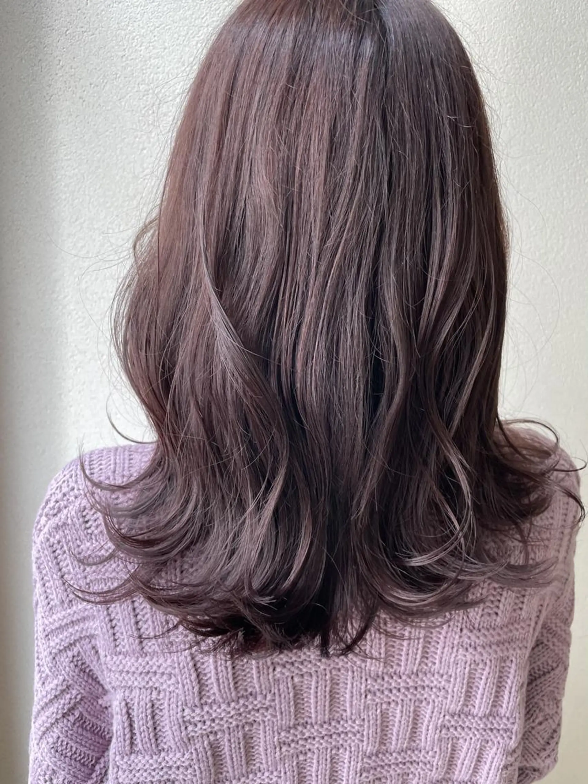 セミロング カラー グレージュ ピンクカラー Owl hairのヘアスタイル