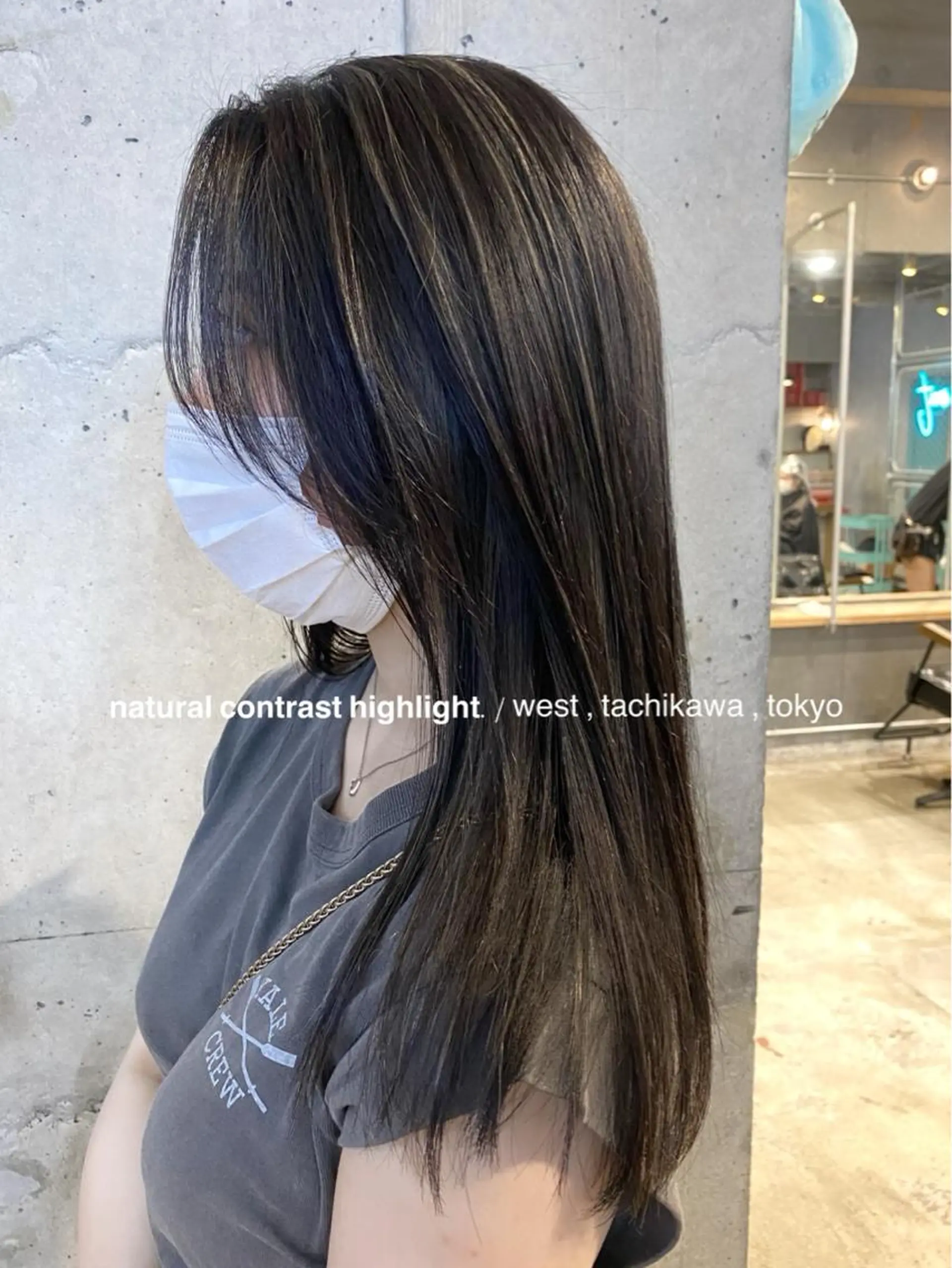 ロング カラー ブリーチ ケアブリーチ デザインカラー ハイライトカラー ハイライト 竹嶌 健吾のヘアスタイル