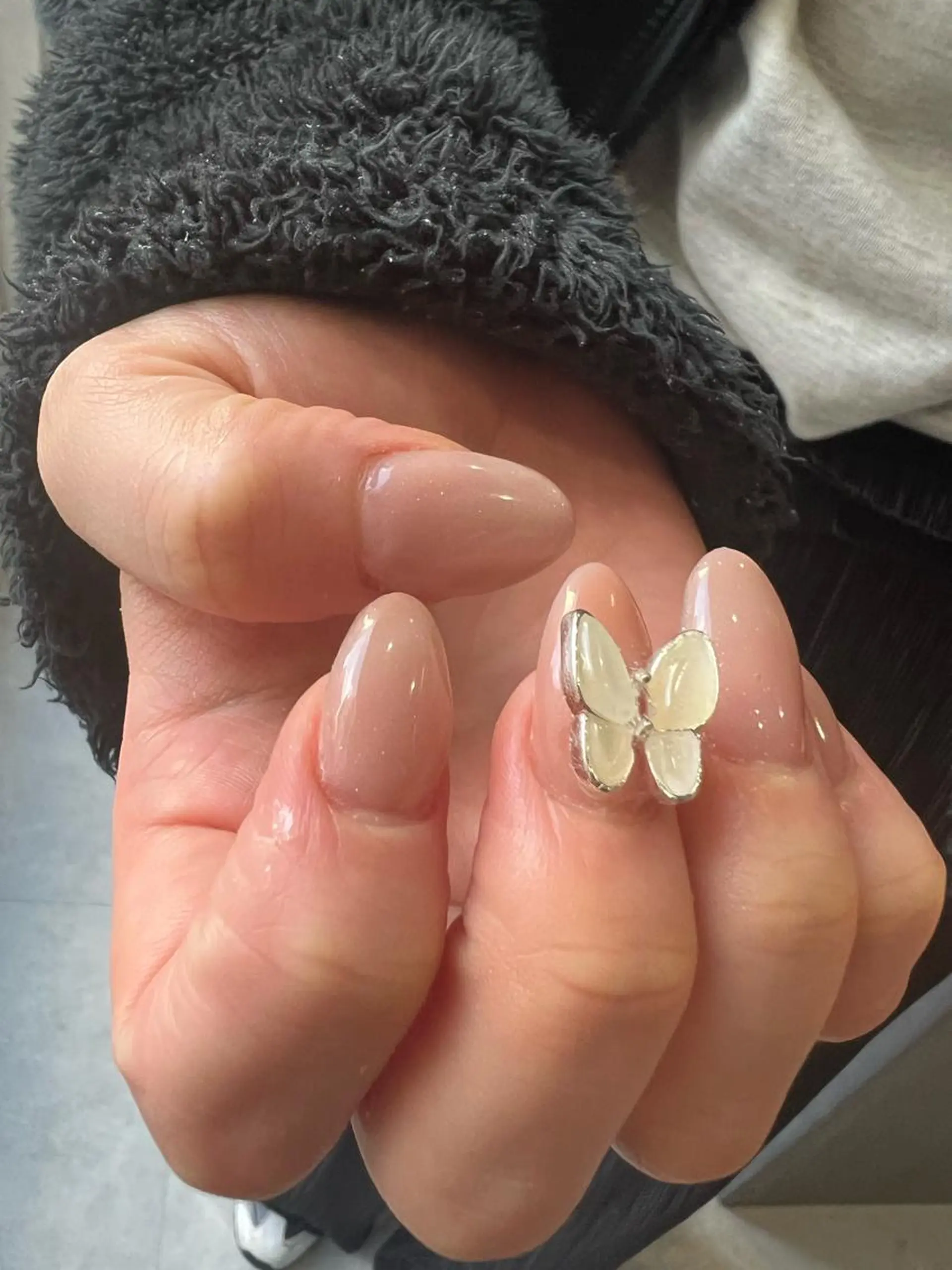 ネイル ワンカラーネイル ストーンネイル omamori kyokoのネイルデザイン