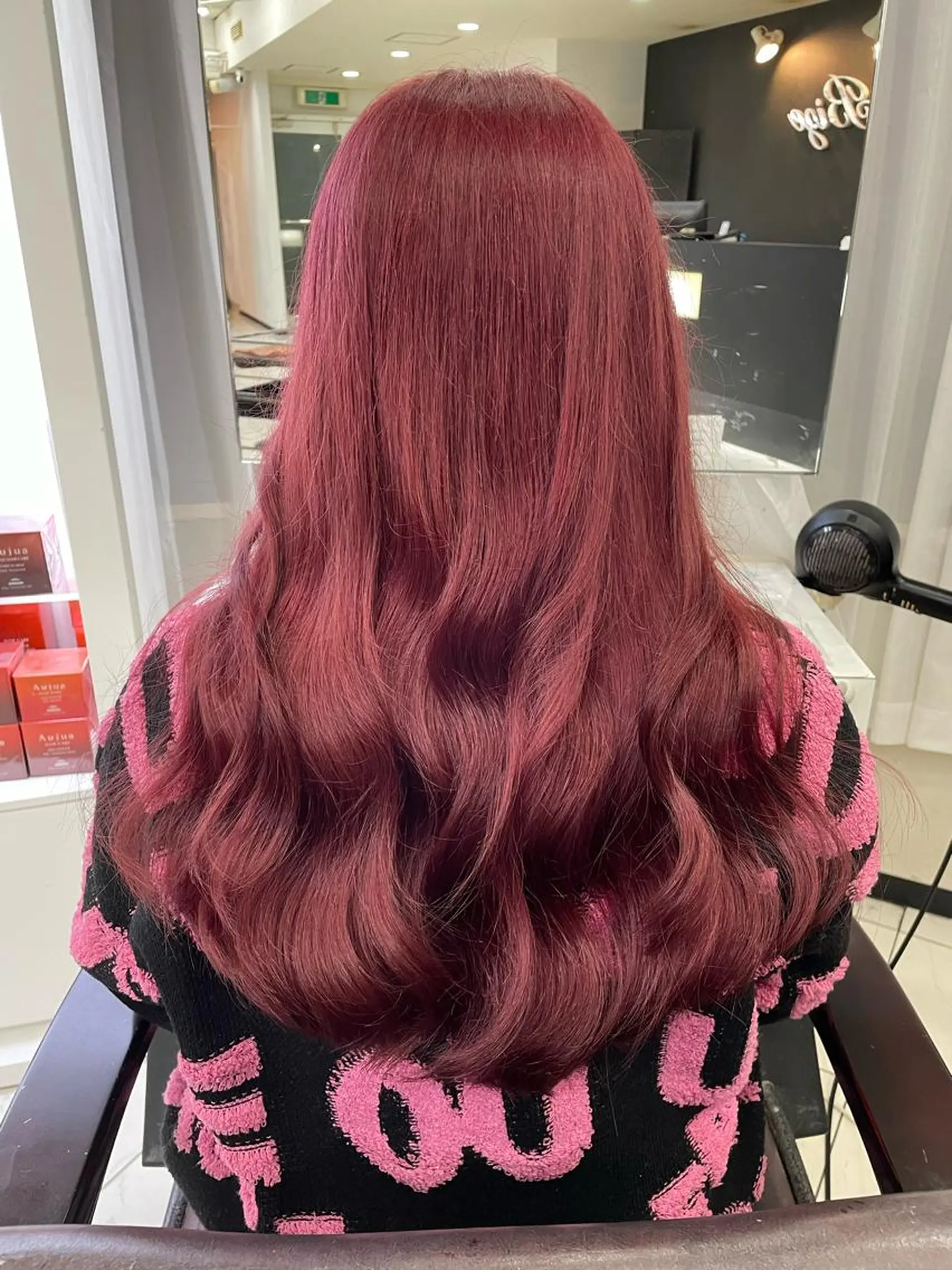 ロング カラー カット ヘアカラー トリートメント Ria OSAKA　梅田所属・マリカ🦋韓国 ハイトーン/エクステのヘアスタイル