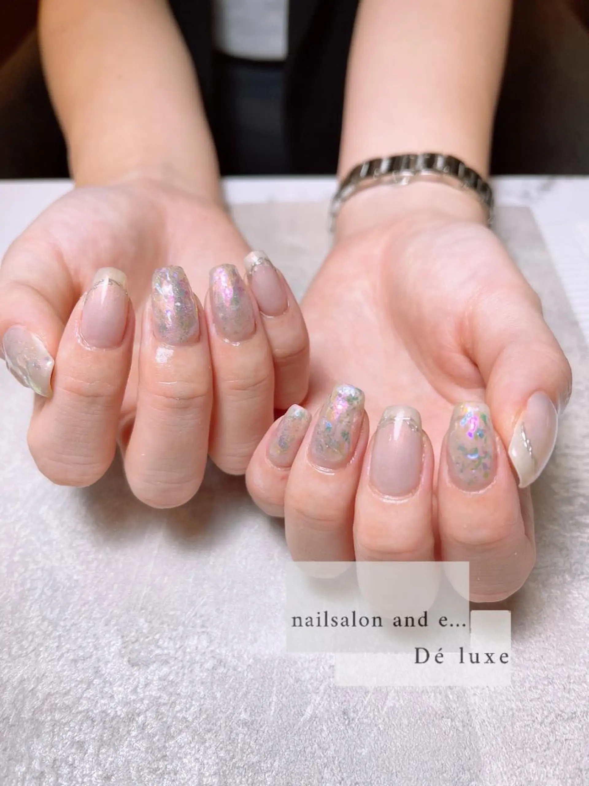 ネイル オーロラネイル ジェルネイル マグネットネイル ミラーネイル ニュアンスネイル nailsalon mur.のネイルデザイン
