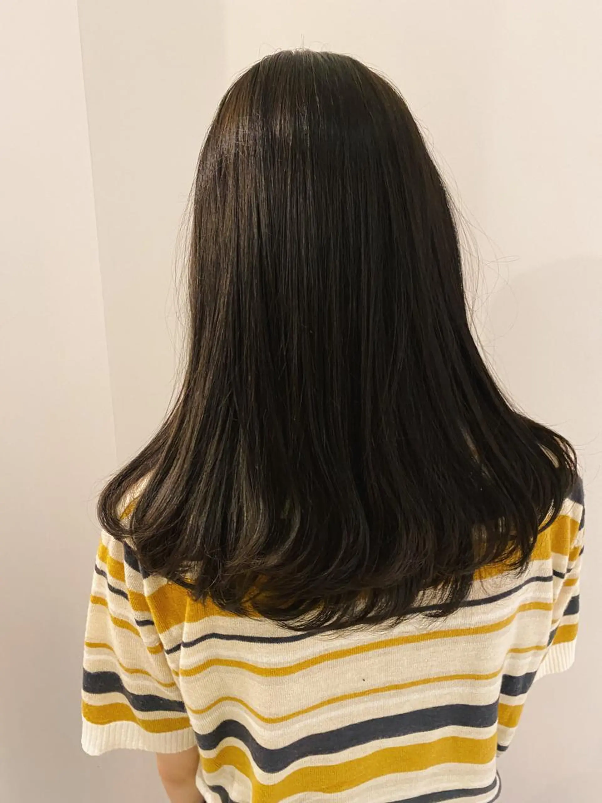 セミロング カラー 頭皮につけないカラー /白髪ぼかし/実加永のヘアスタイル