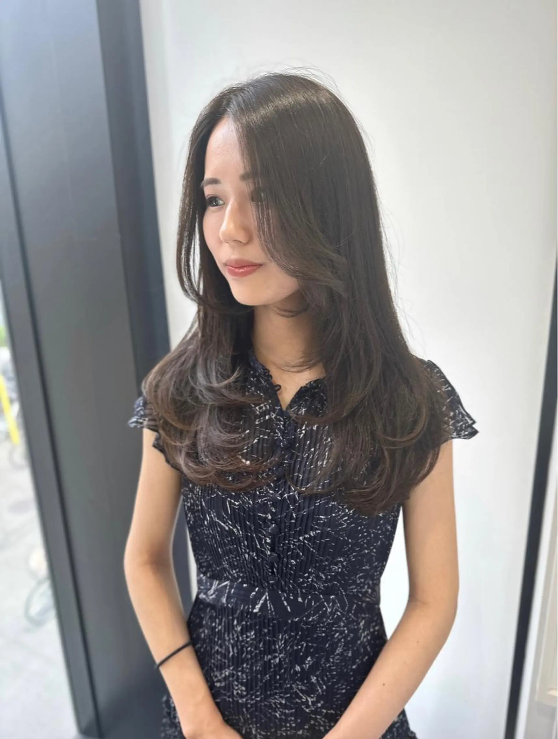 ロング レイヤーカット ブリーチなしダブル/ レイヤーカット 小棹のヘアスタイル