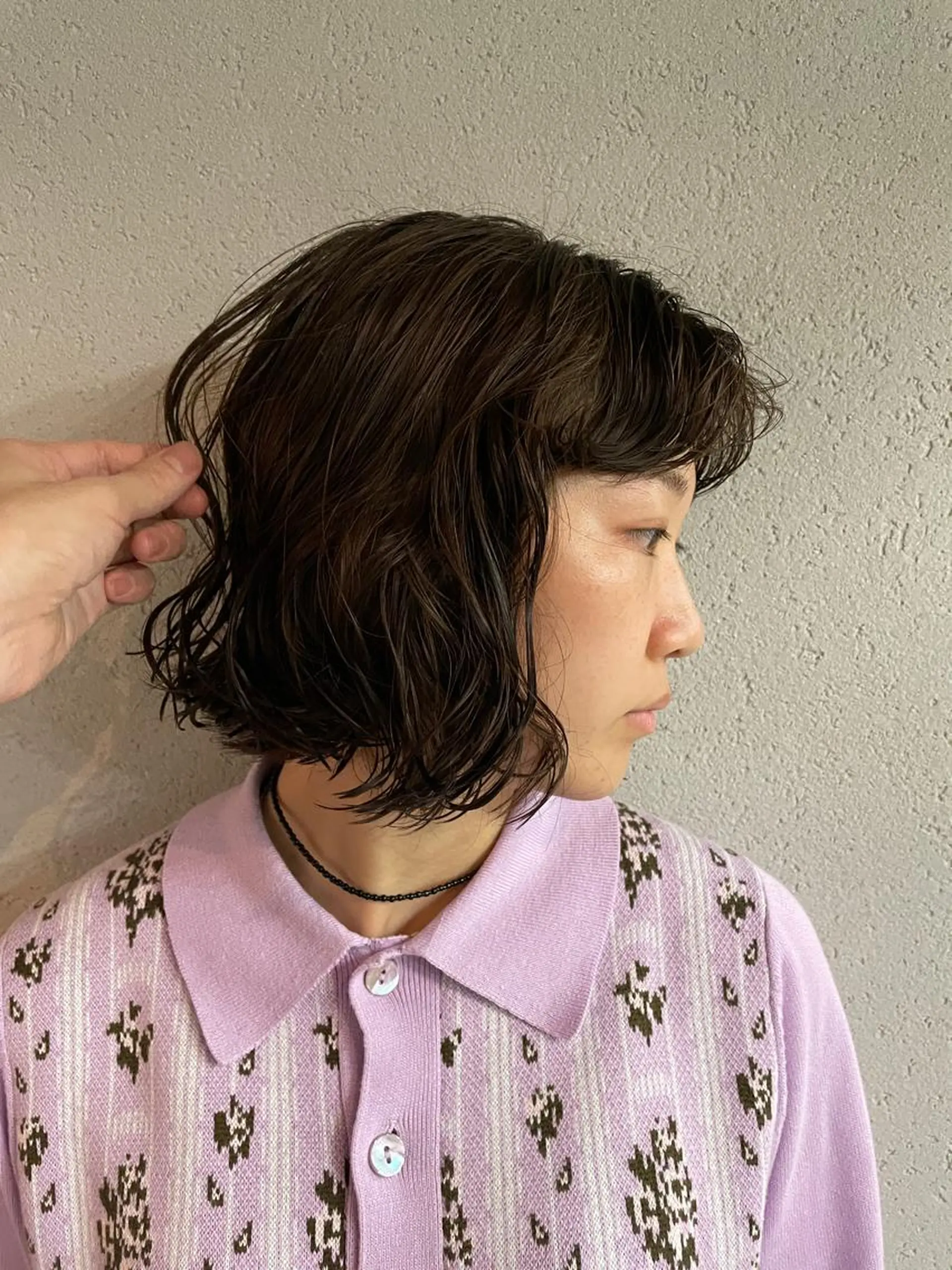 ミディアム パーマ メンズ カット パーマ 吉田一輝 外国人パーマのヘアスタイル