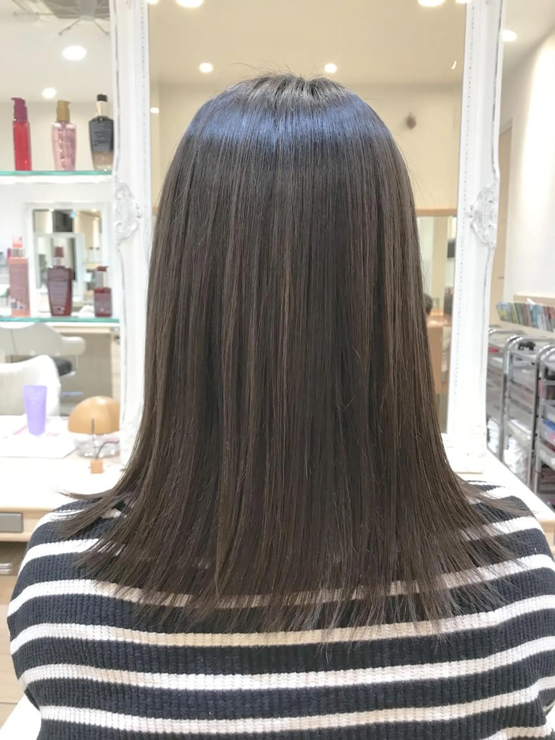 ミディアム カラー ハイライトカラー ハイライト 内田 敦士のヘアスタイル