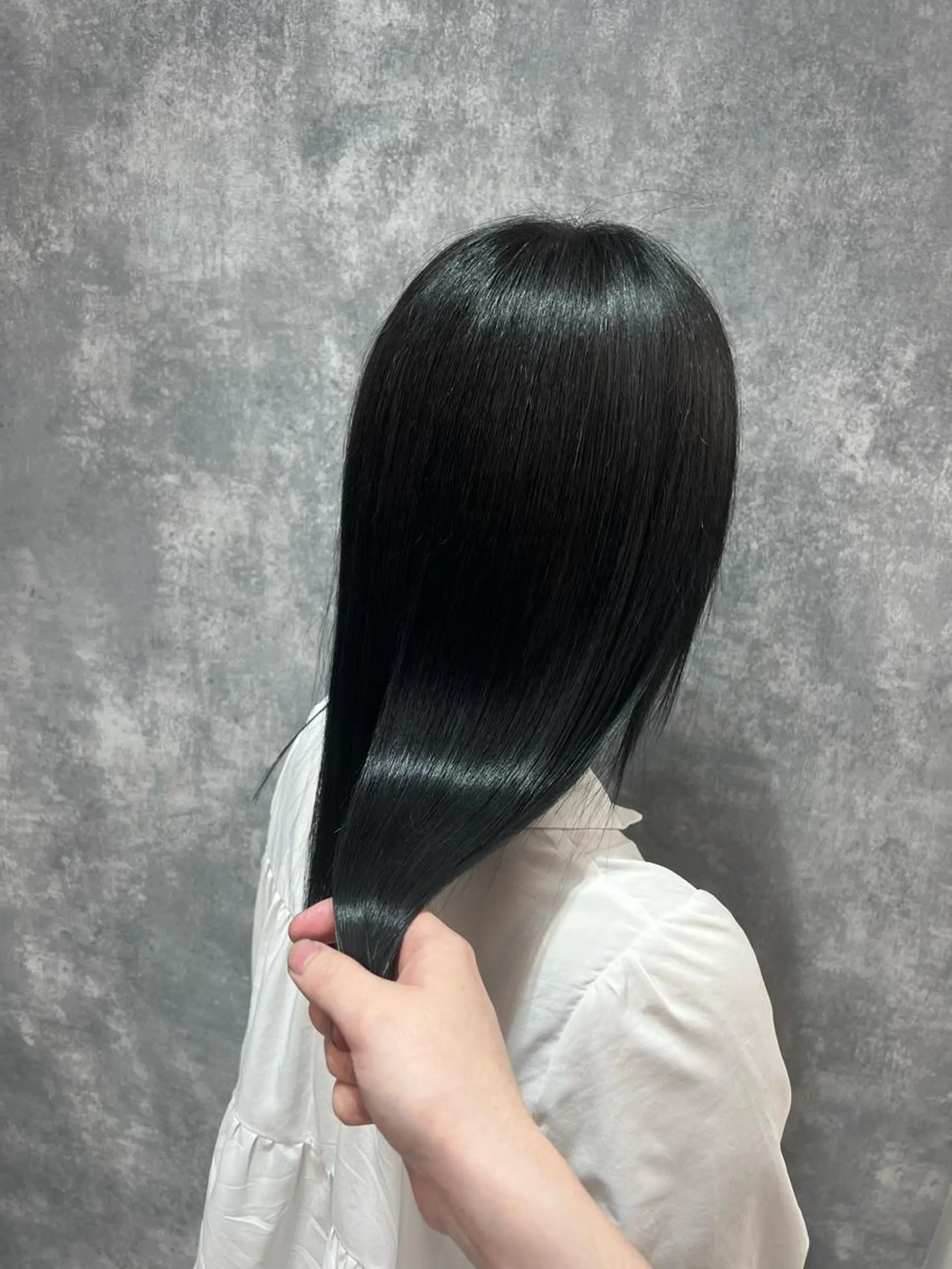 セミロング カラー ヘアカラー トリートメント ヘアセット 👑垢抜け韓国ヘア ハッシュカット唯澄のヘアスタイル