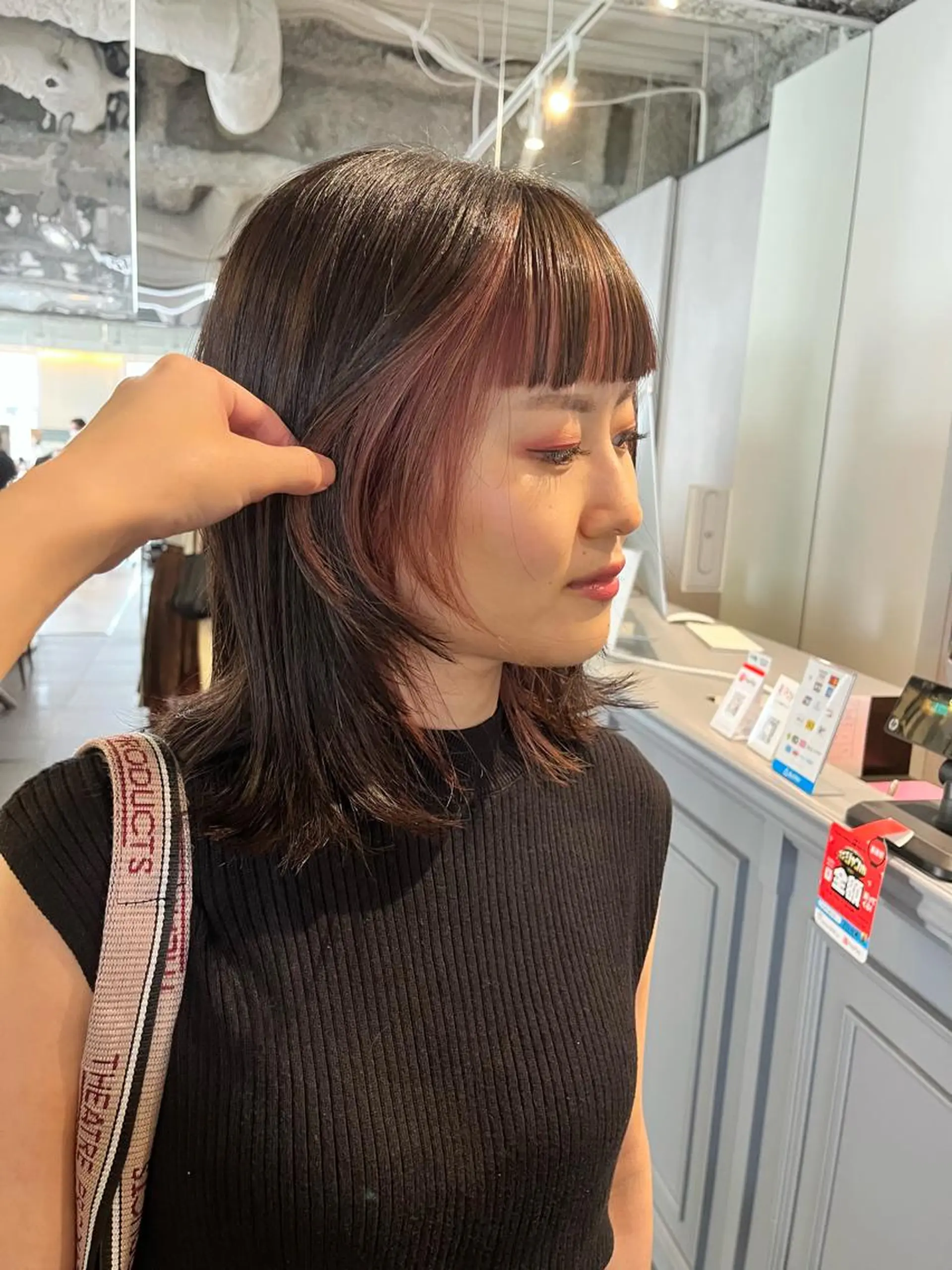 ミディアム カラー ベージュカラー ブリーチ ケアブリーチ 透明感カラー ダブルカラー カット ヘアカラー ショート/パーマ/ カラー/FUKOのヘアスタイル