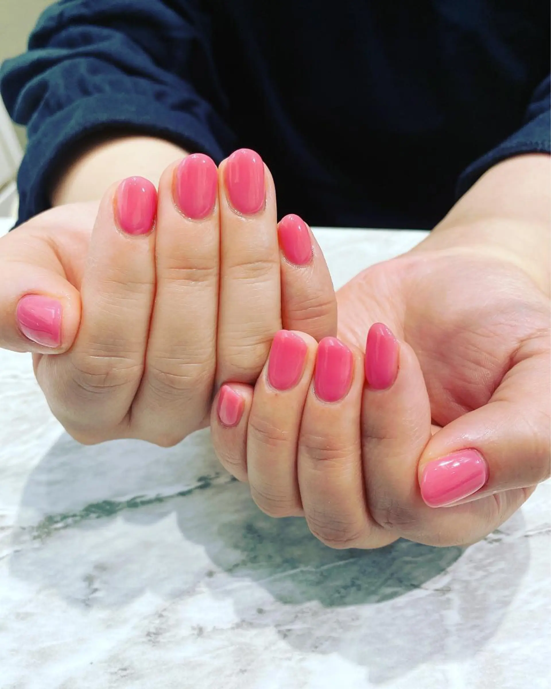ネイル ピンク ハンドネイル フットネイル ハンドケア nail salon  AlgeTy所属・✴︎:.｡. MAKI.｡.:✴︎のネイルデザイン