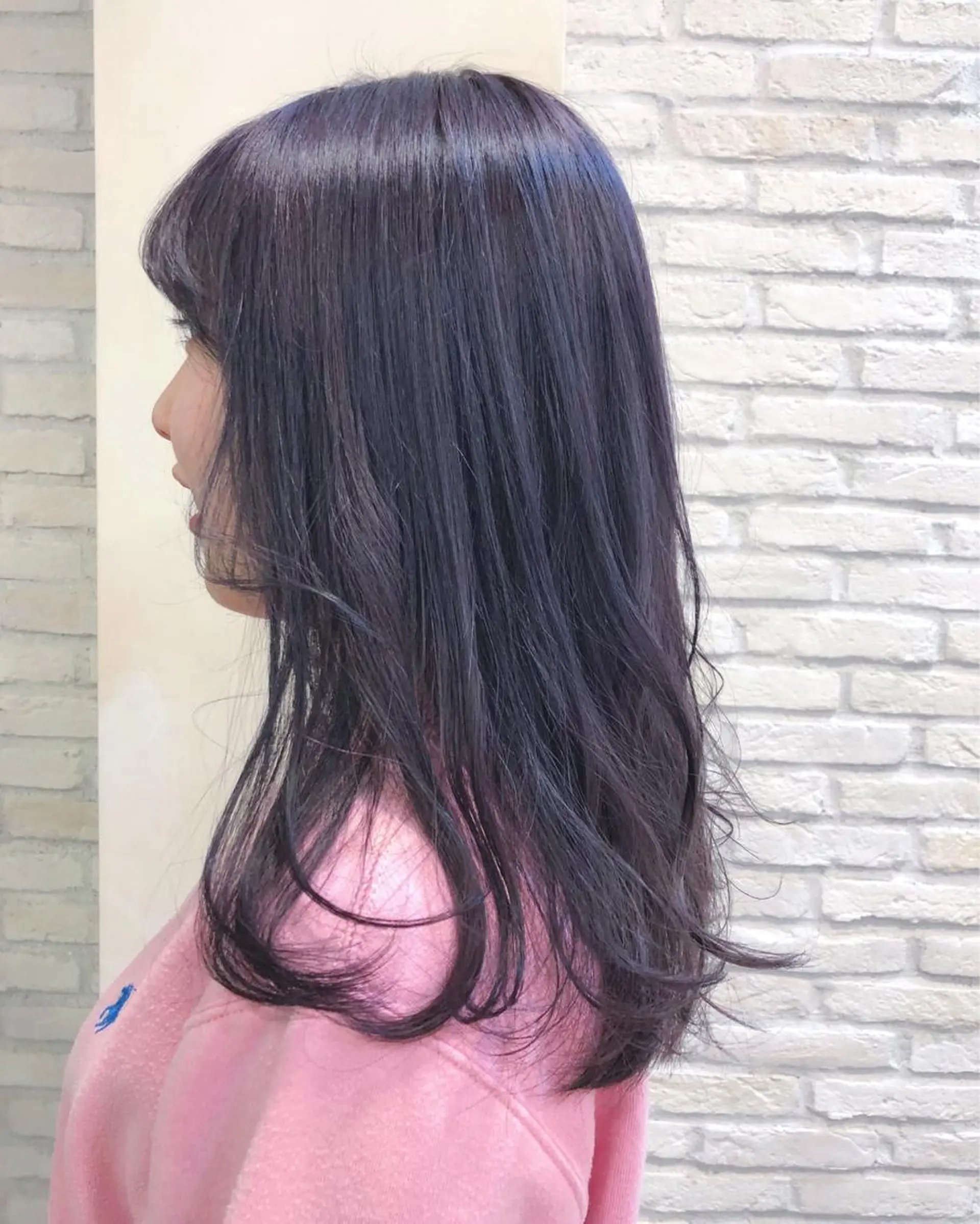 セミロング カラー アッシュ ベージュカラー ラベンダーカラー ラベンダーアッシュ HAUS 片山みほのヘアスタイル