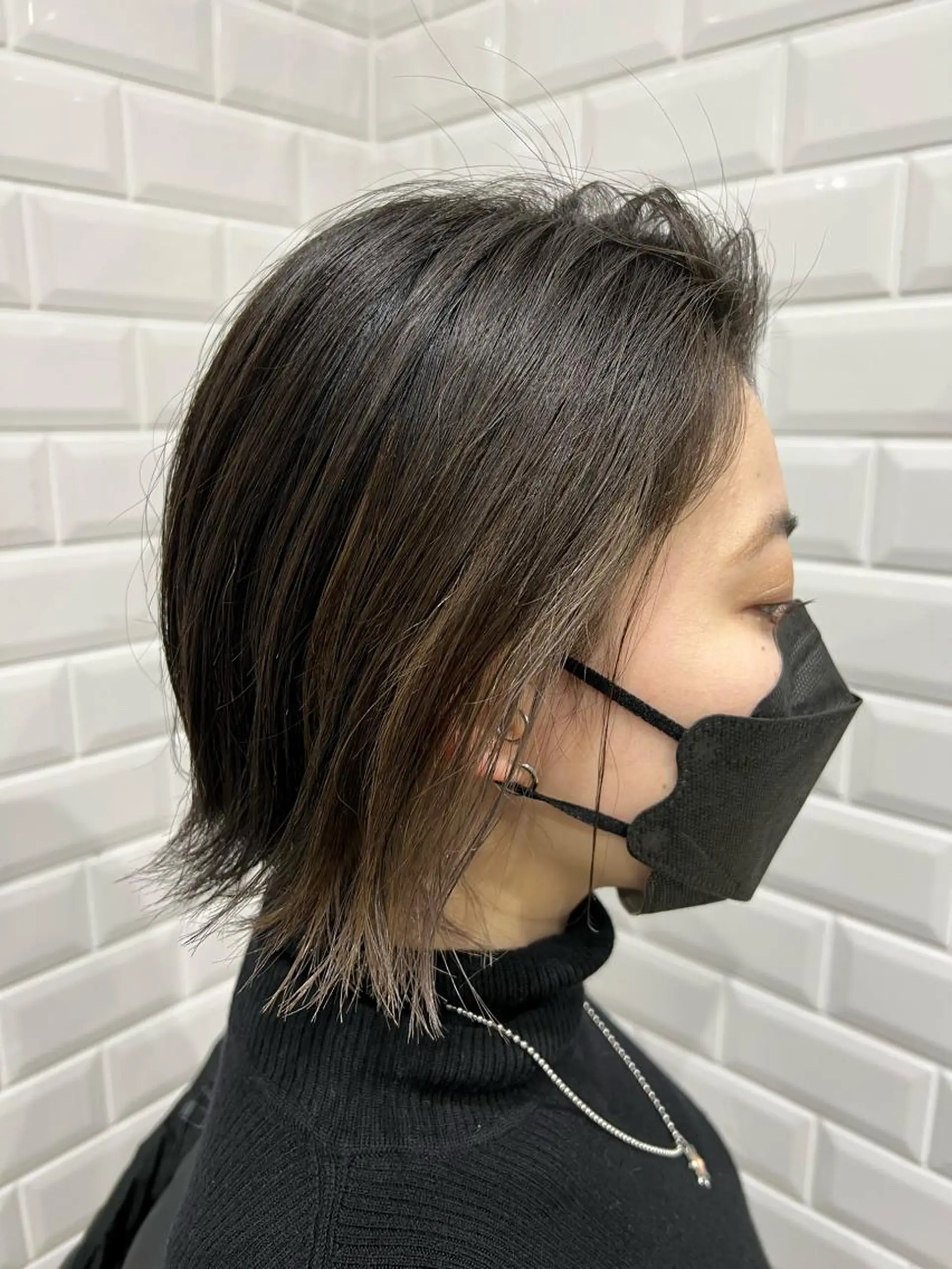 ショート 切りっぱなしボブ ボブ SORA麻布十番店所属・細井 敦生のヘアスタイル