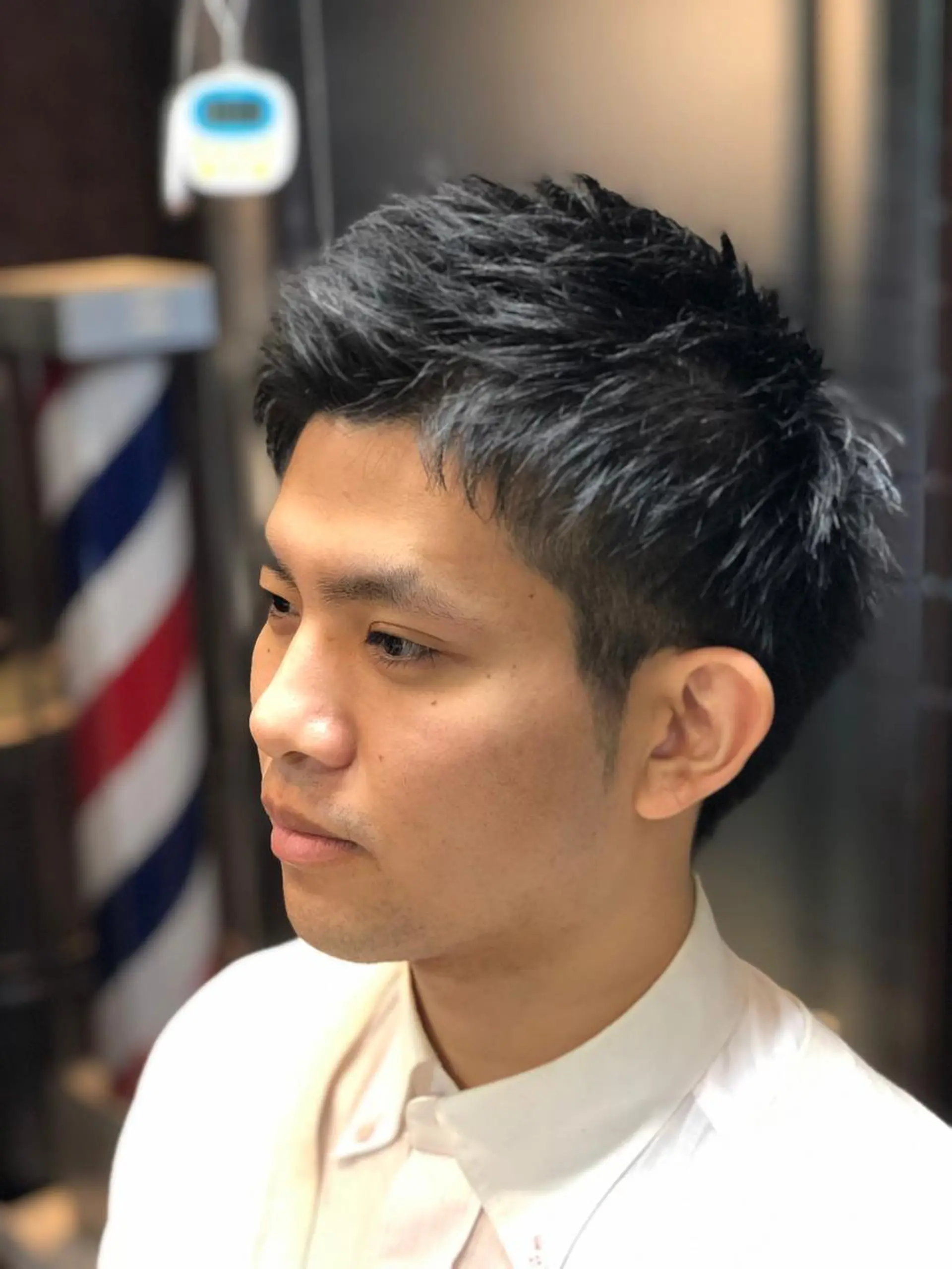 ショート メンズ アップバング 【店長】福田 健人のヘアスタイル