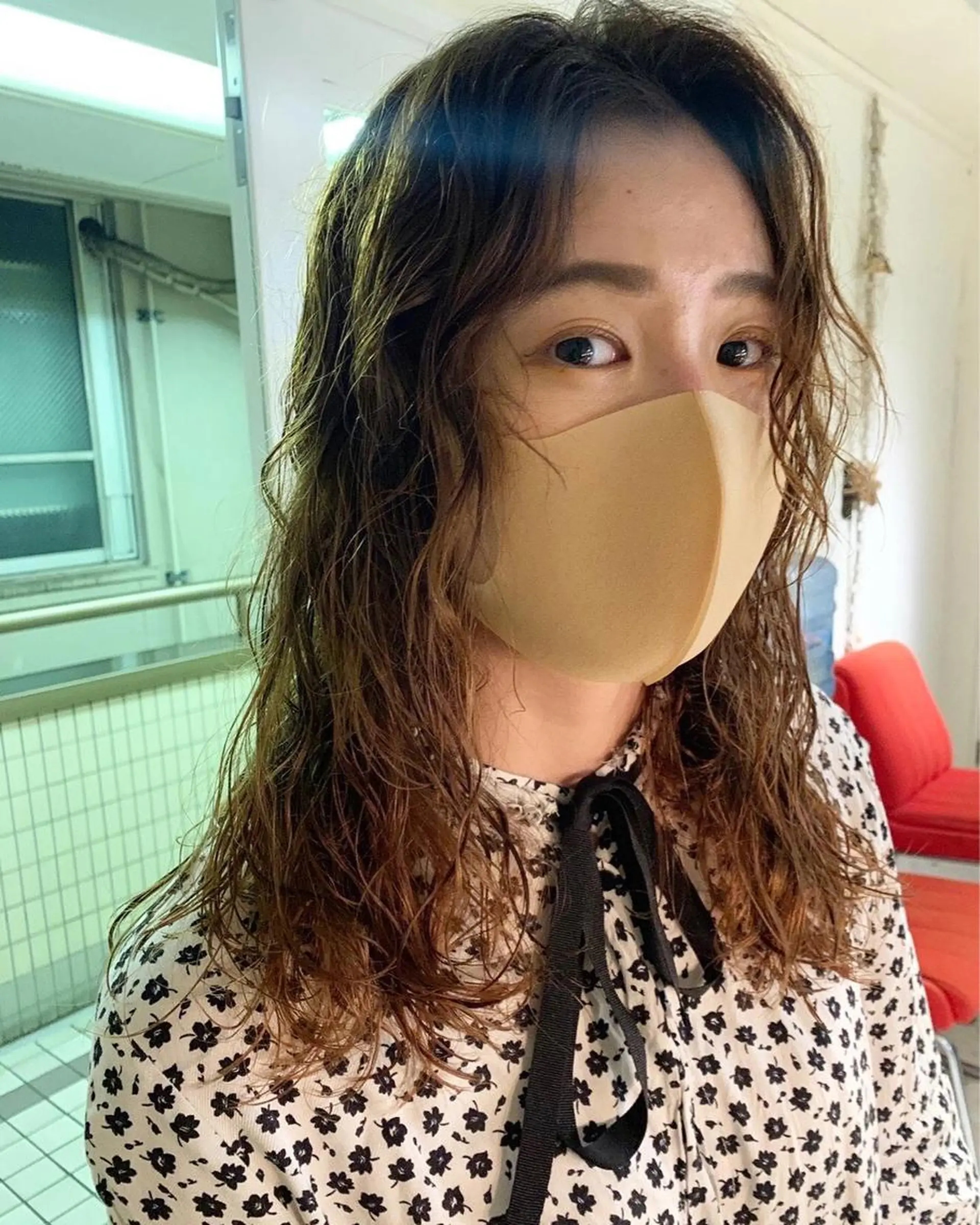 ロング パーマ パーマ美容師 hanaのヘアスタイル