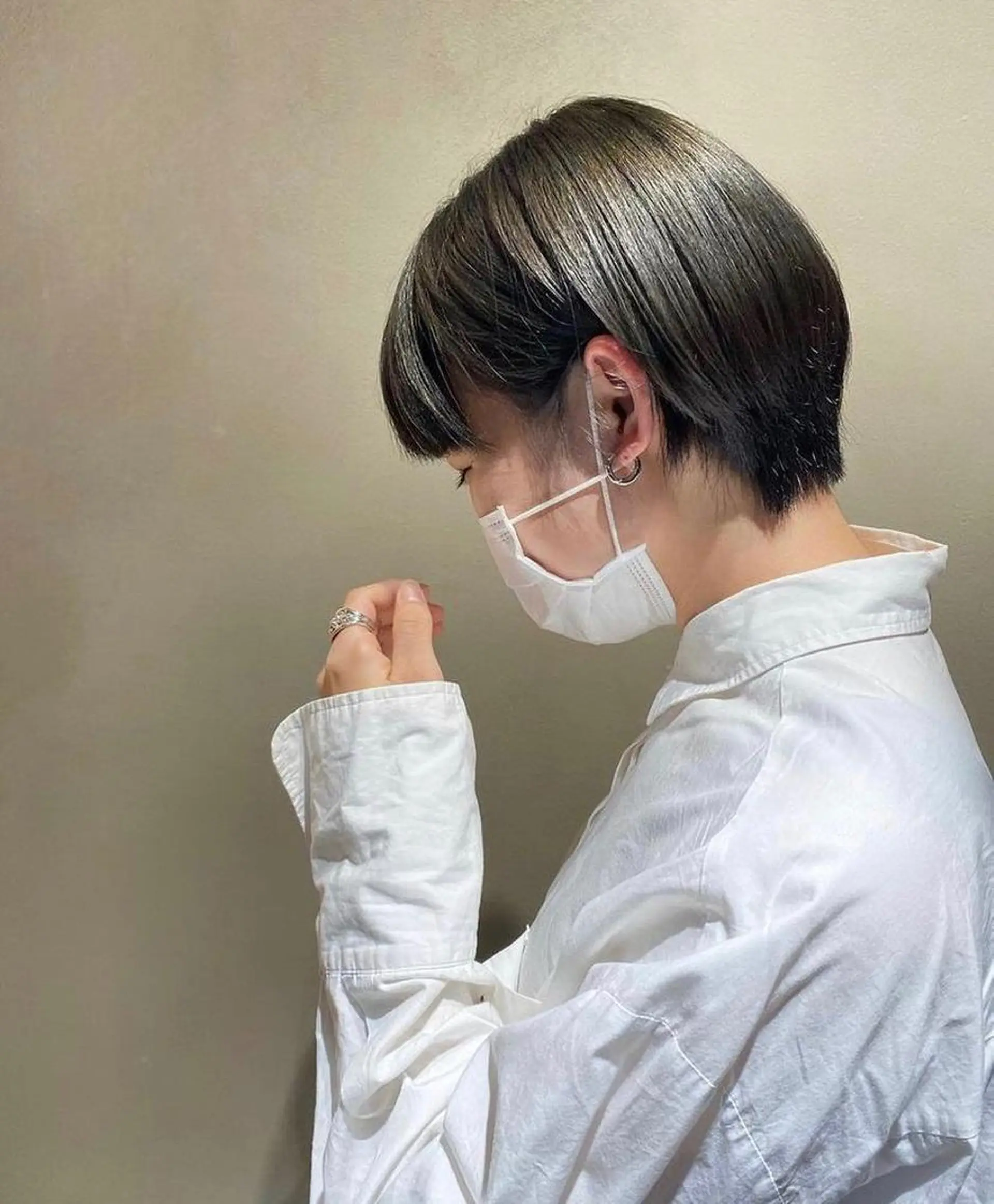 ショート ヘアカラー 梅原 大和のヘアスタイル