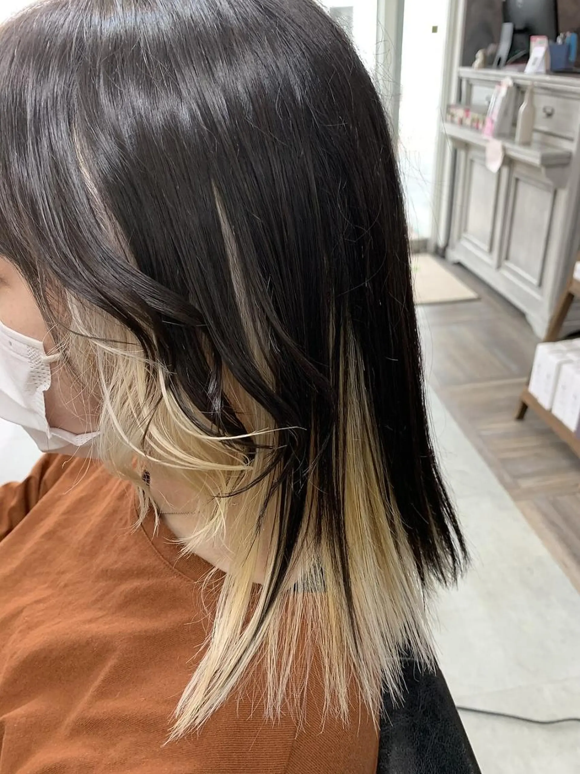 ミディアム ヘアカラー archange 大井川のヘアスタイル