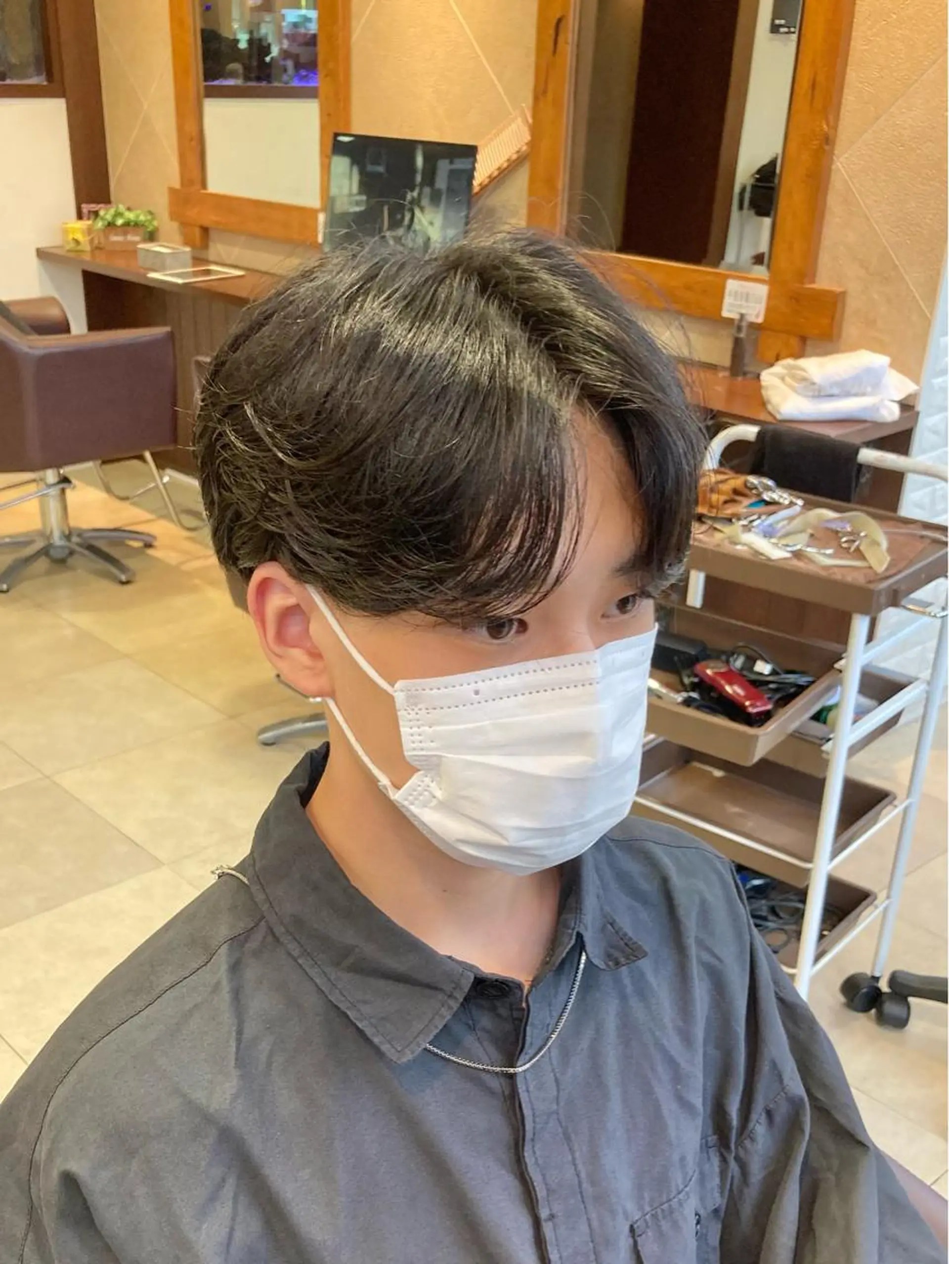 ショート パーマ メンズ カット パーマ カットが上手い 💇‍♂🌸サク🌸のヘアスタイル