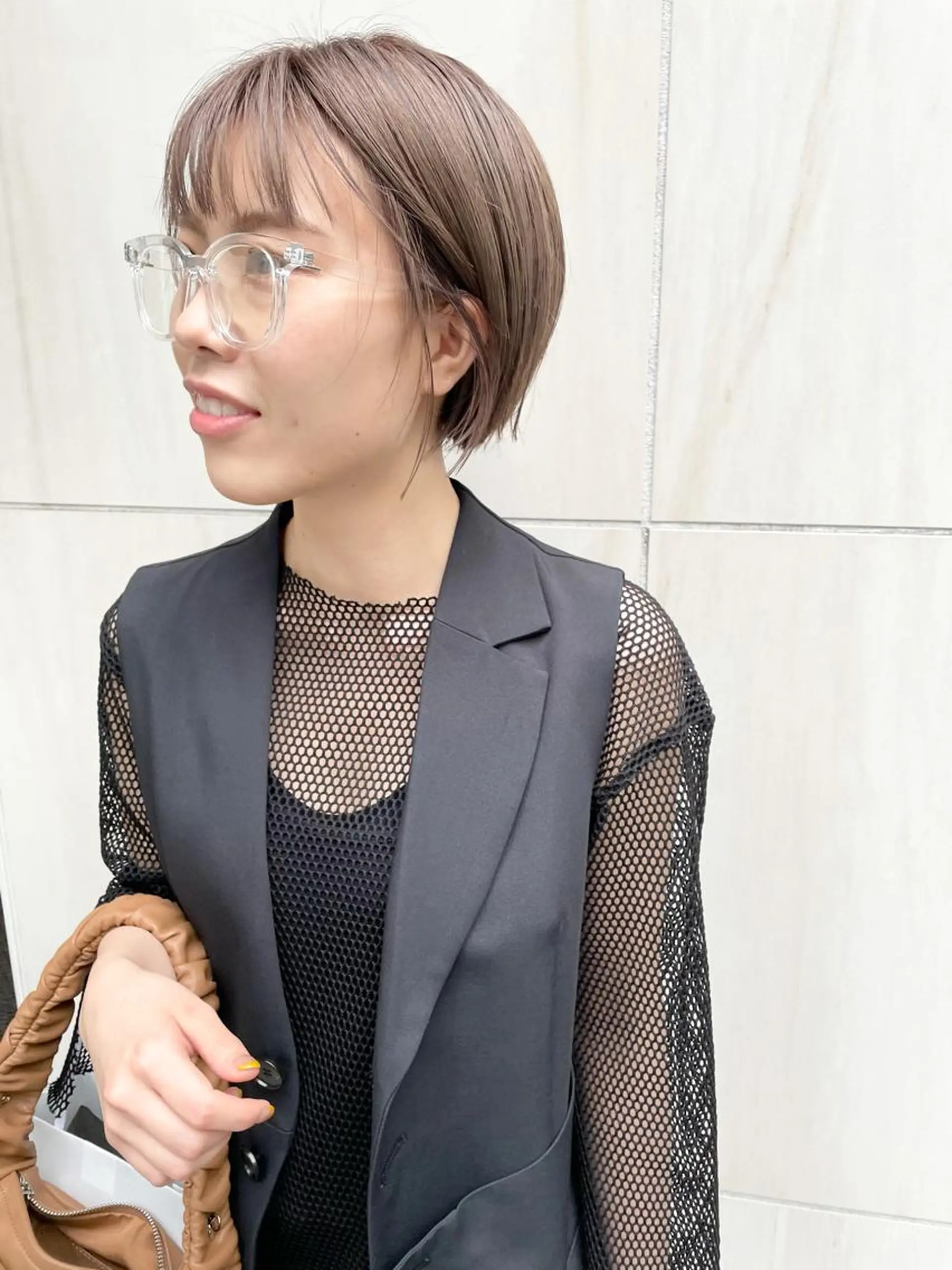 ショート カラー パーマ ヘアアレンジ メンズ キッズ ネイル マツエク・マツパ 透明感カラー グレージュ カット ヘアカラー トリートメント tatsumi/ボブ ウルフ/レイヤーのヘアスタイル