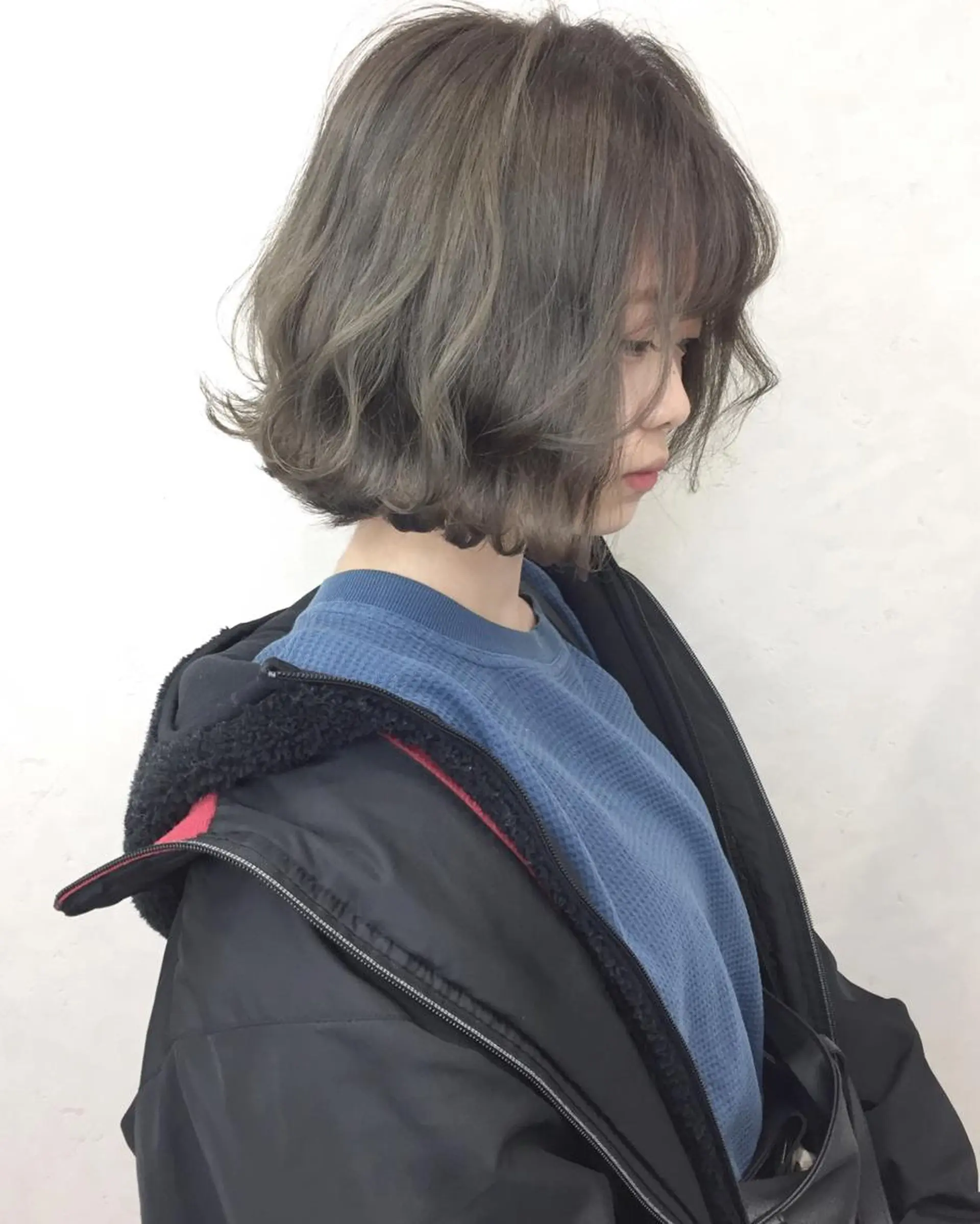 ミディアム カラー ダブルカラー 韓国風ヘア pigment所属・♡MIHO♡ スタイリストのヘアスタイル