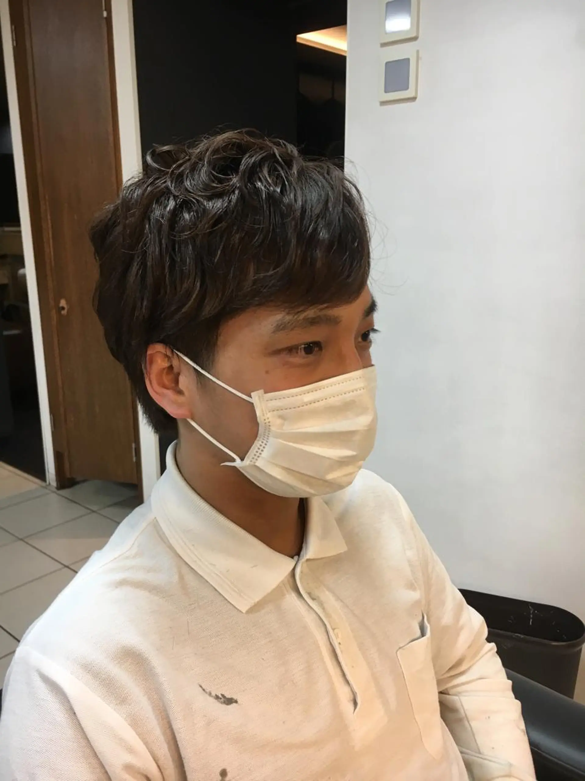 パーマ メンズ メンズパーマ ツーブロック 三尾 麻美のマツエク・マツパデザイン