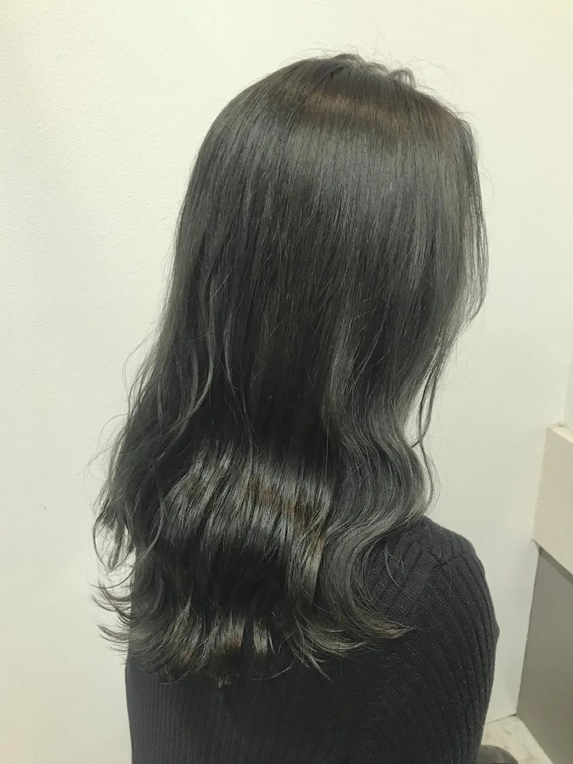 セミロング カラー ヘアアレンジ ブリーチ グレージュ ブリーチなしカラー カット ヘアカラー トリートメント GiseL天神カラー 髪質改善/ブリーチのヘアスタイル