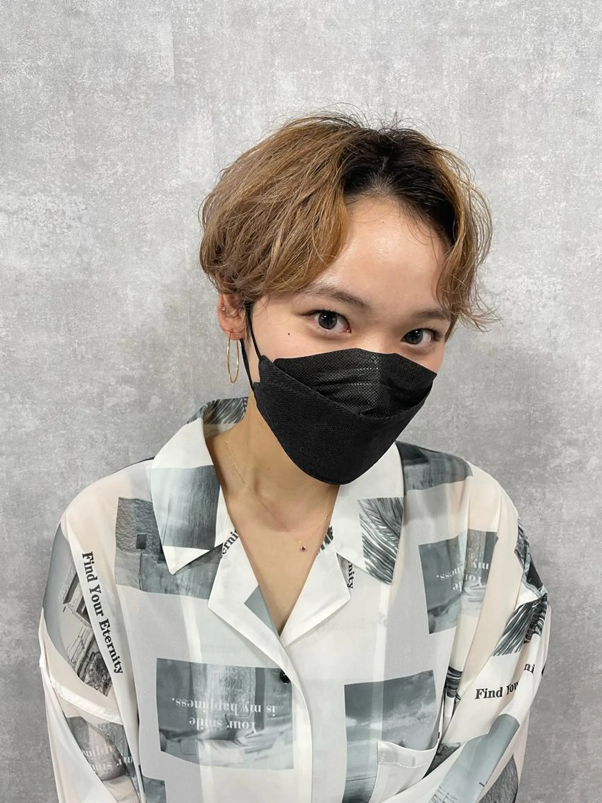 ショート 切りっぱなしボブ ショートボブ 丸みショート ミストバング ボブ C’LD hair  produce /シールドヘア所属・モテ髪/ボブ/ショー ト/アダチフウトのヘアスタイル