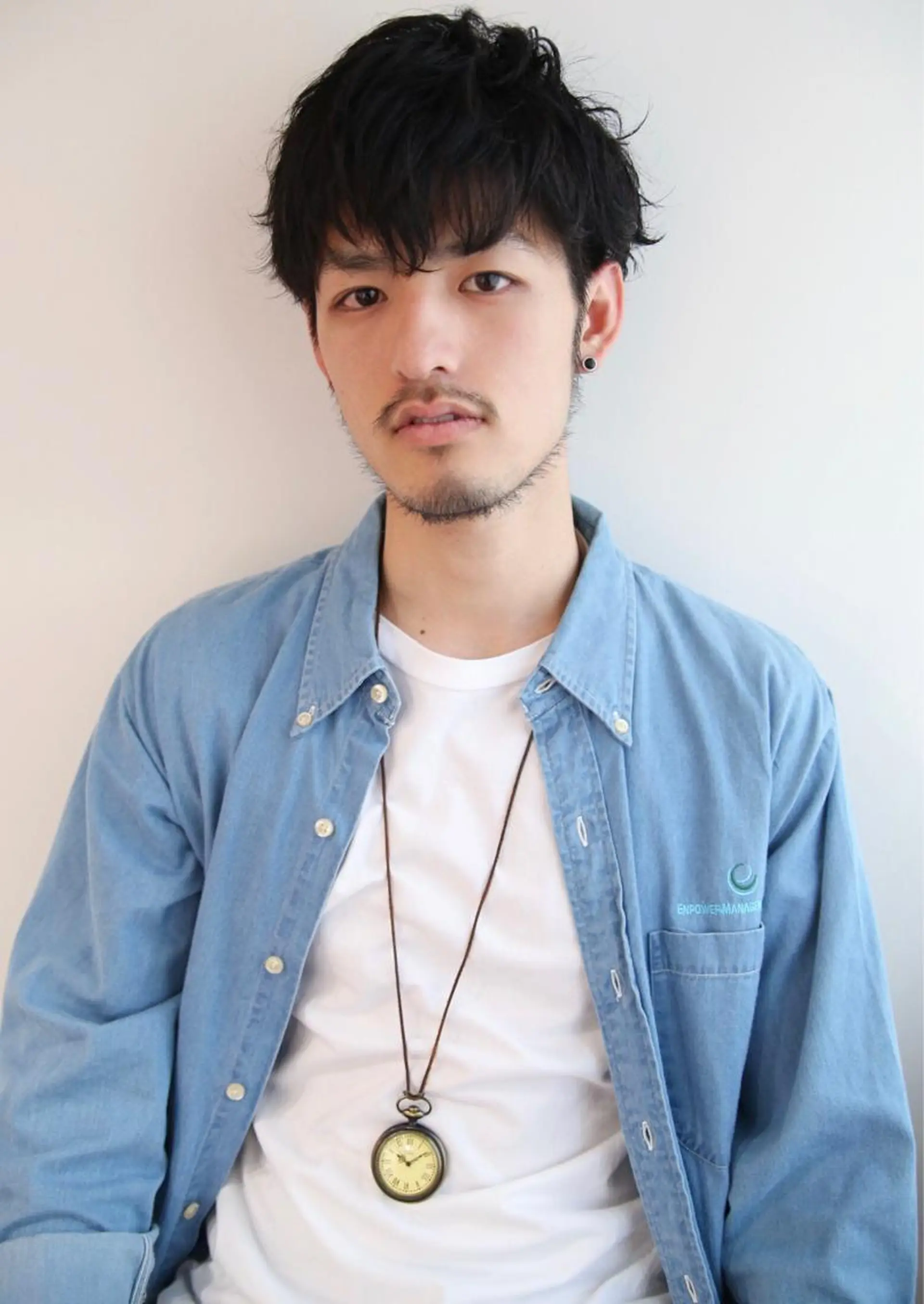 ショート パーマ メンズ 安村 美奈のヘアスタイル