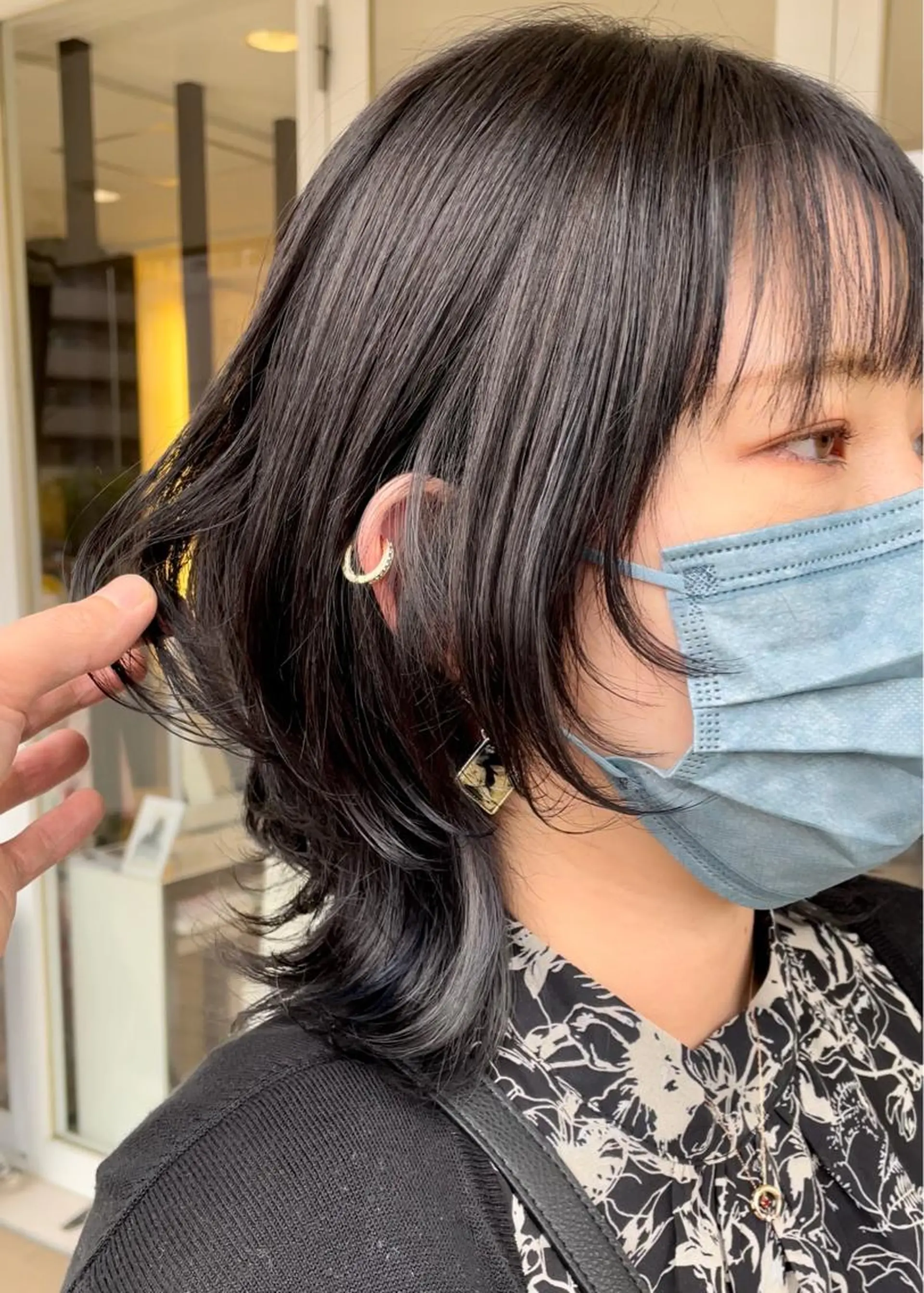 ミディアム ウルフカット 武田 清久のヘアスタイル