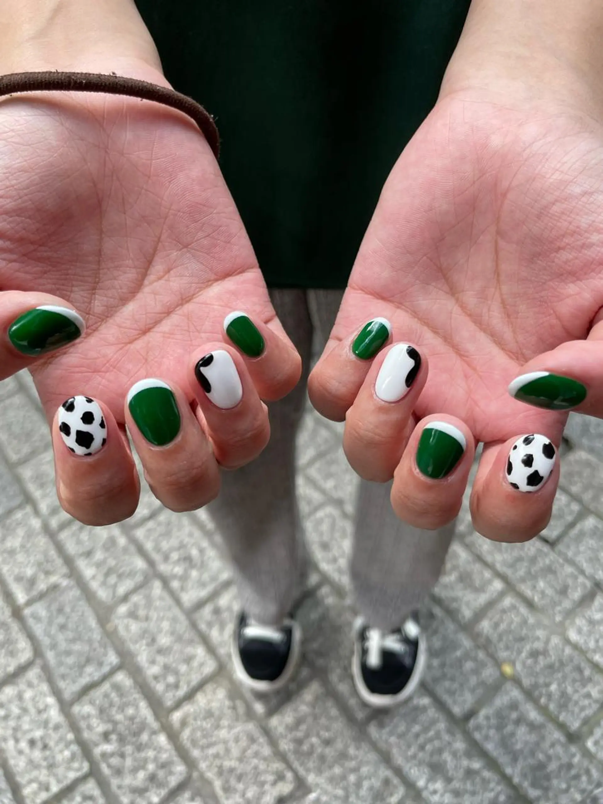 ネイル アニマル柄 アートネイル フレンチネイル ガラスフレンチ 氷ネイル・うるうるネイル MH_ Nailのネイルデザイン