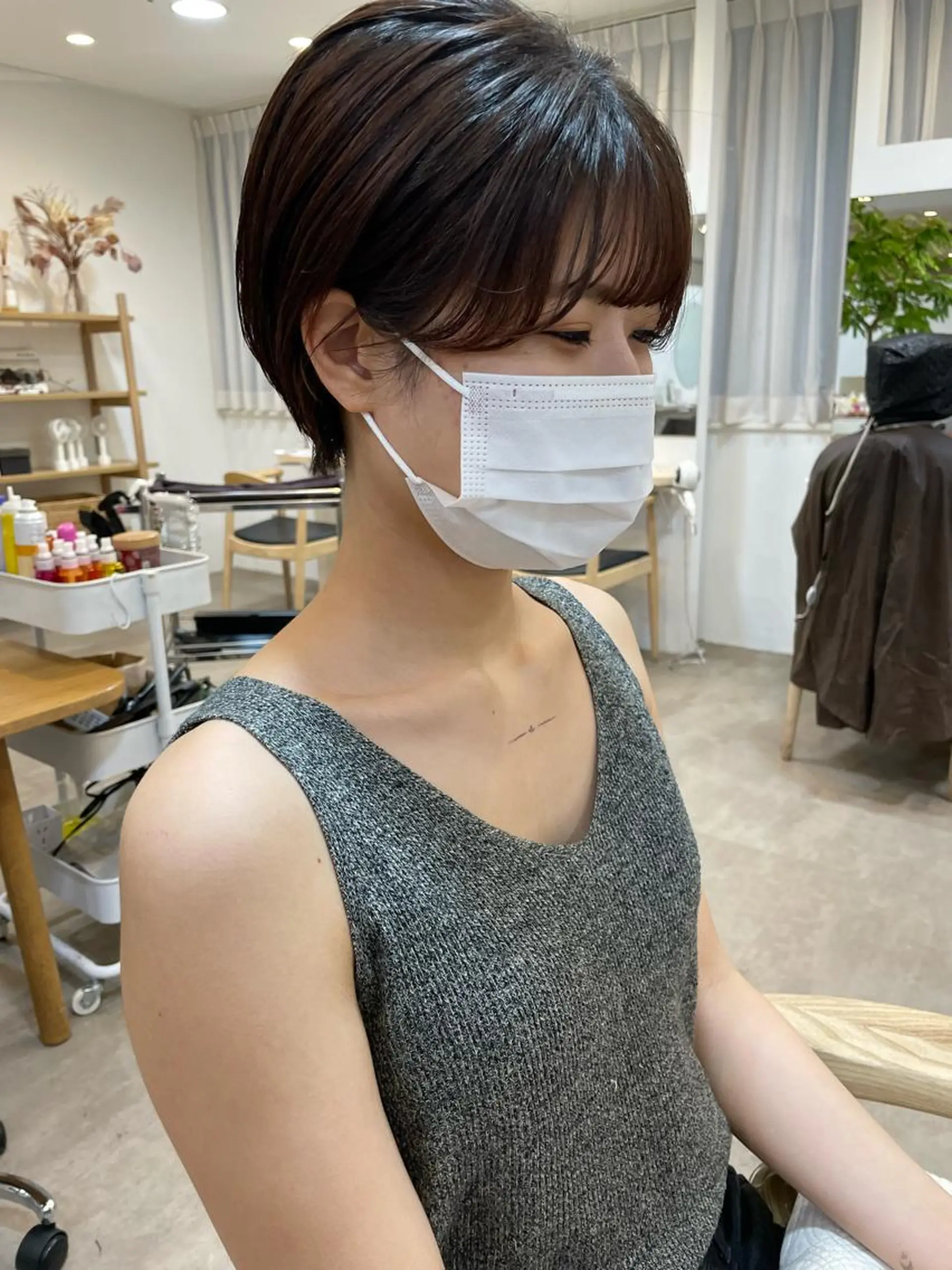 ショート ショートヘア カット ヘッドスパ 大迫 江梨のヘアスタイル