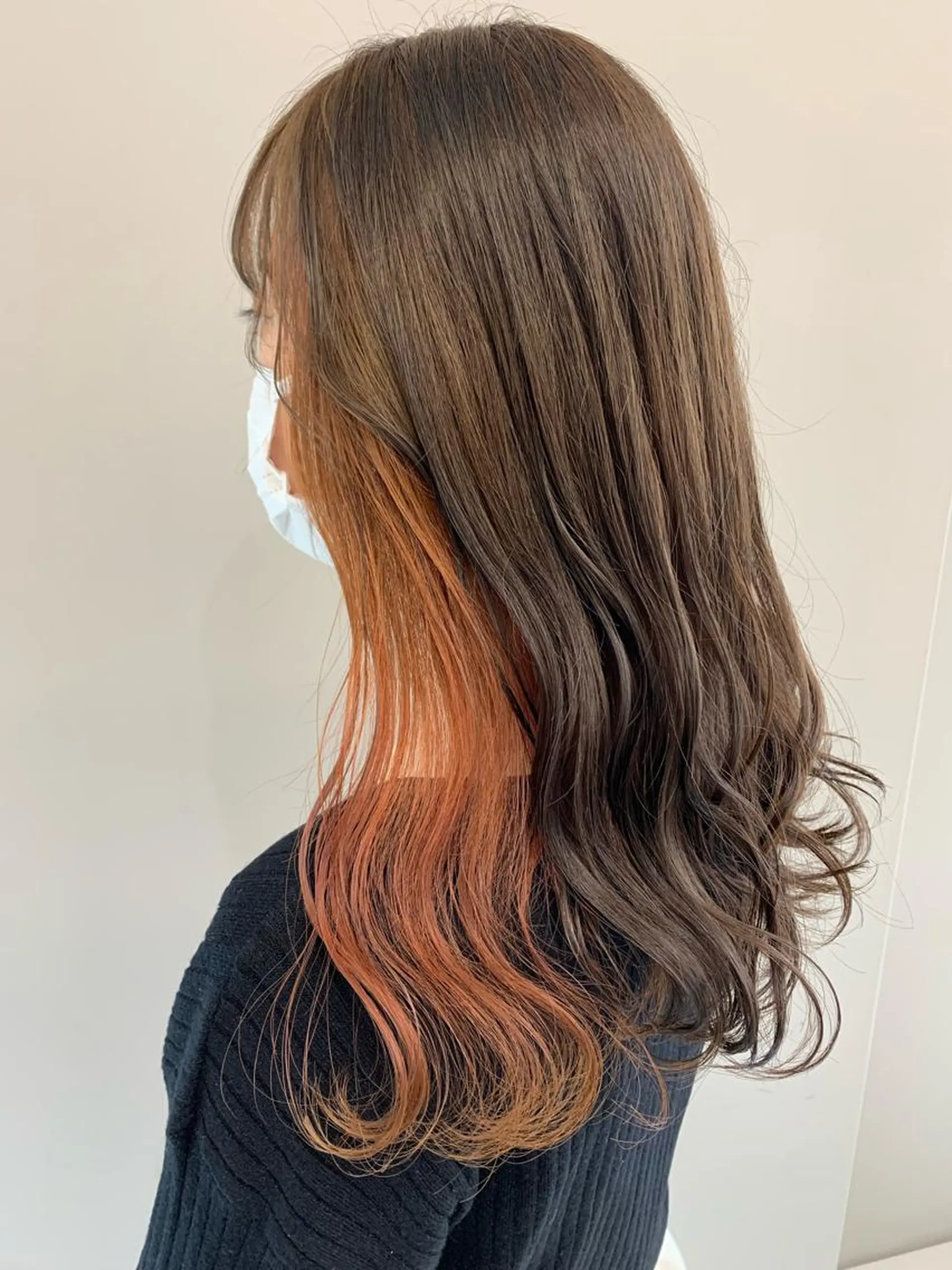 セミロング カラー イヤリングカラー ヘアカラー theF___ yukoのヘアスタイル