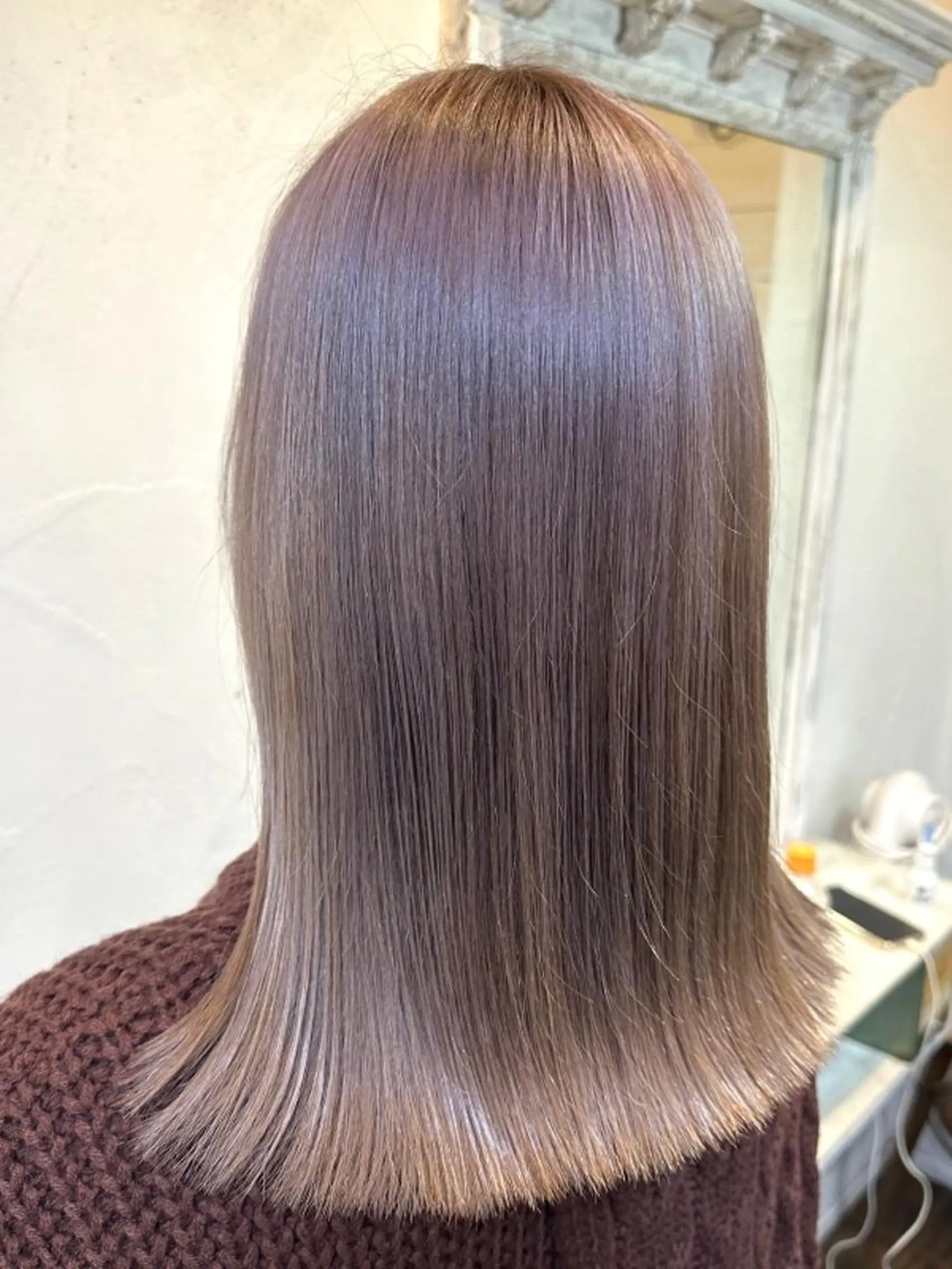 カラー ミディアム 縮毛矯正 Babylone（バビロン）鍛治町店所属・Babylone hair&makeのヘアスタイル