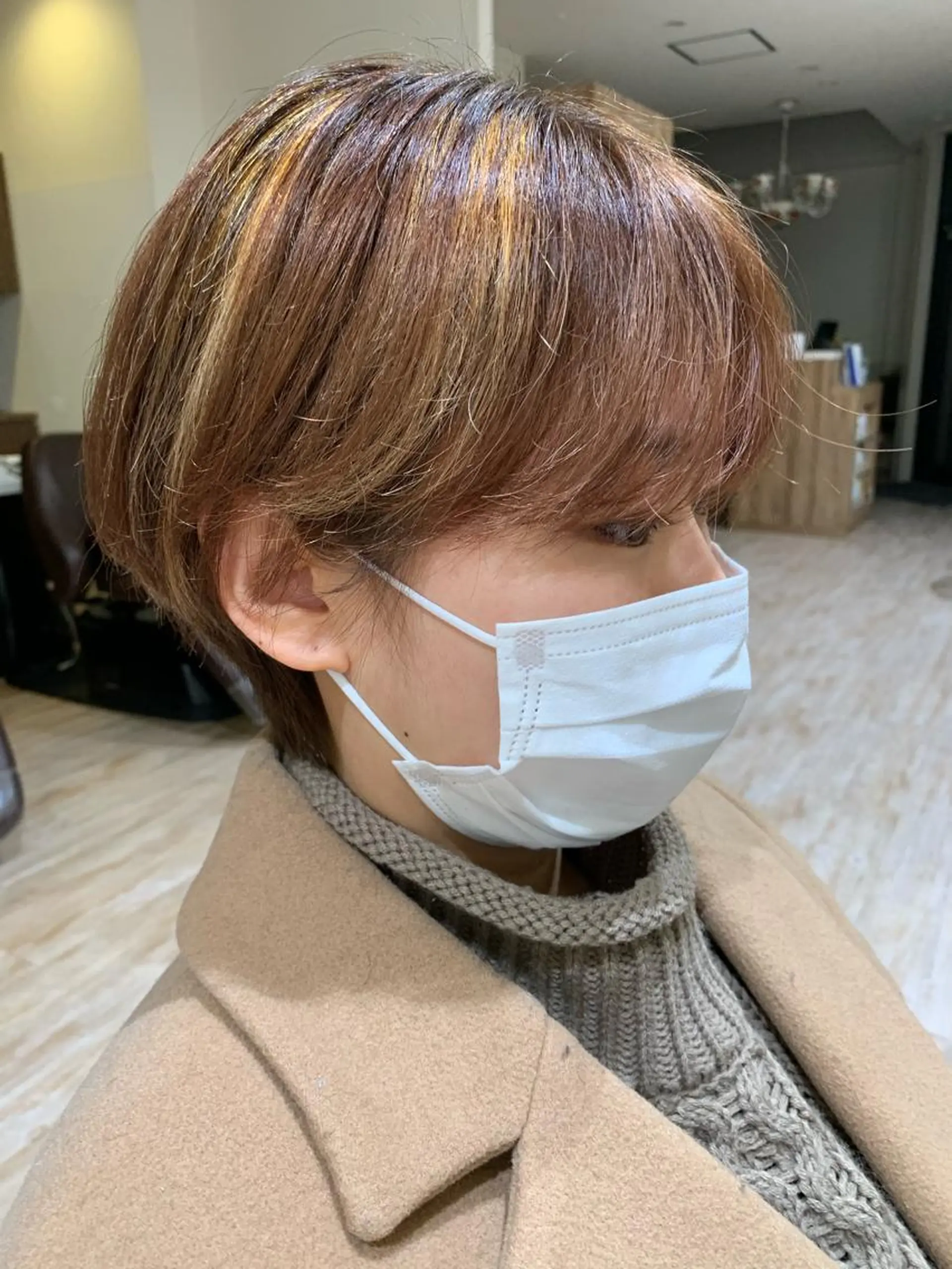 ショート カラー ヘアアレンジ 髪質改善&Spa fee南越谷2号店所属・髪質改善/南越谷/ 山岸彩夏のヘアスタイル