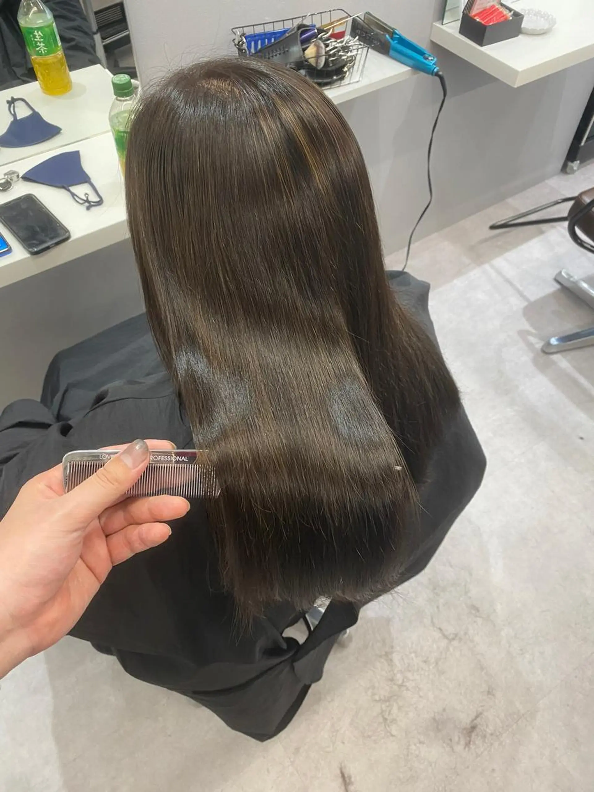 ロング 韓国風cut/ 縮毛矯正/正岡幹康のヘアスタイル