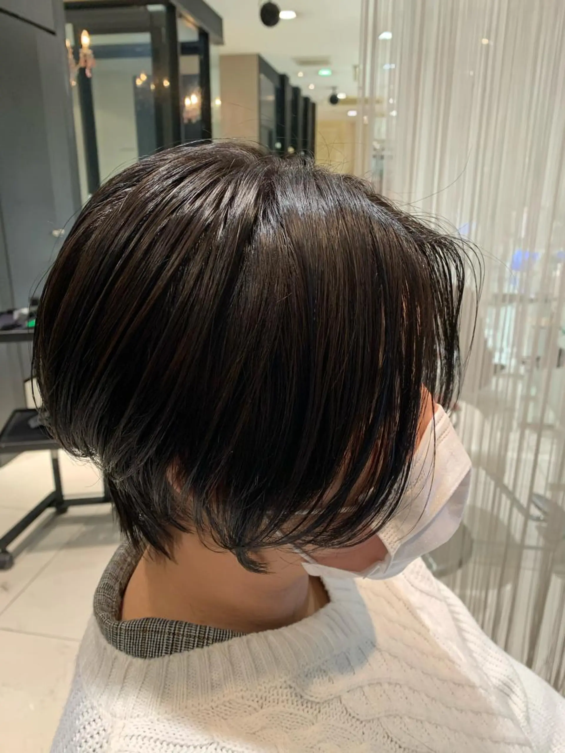 ショート ショートボブ ボブ ショートヘア 高槻裕二 ショートボブ縮毛矯正のヘアスタイル