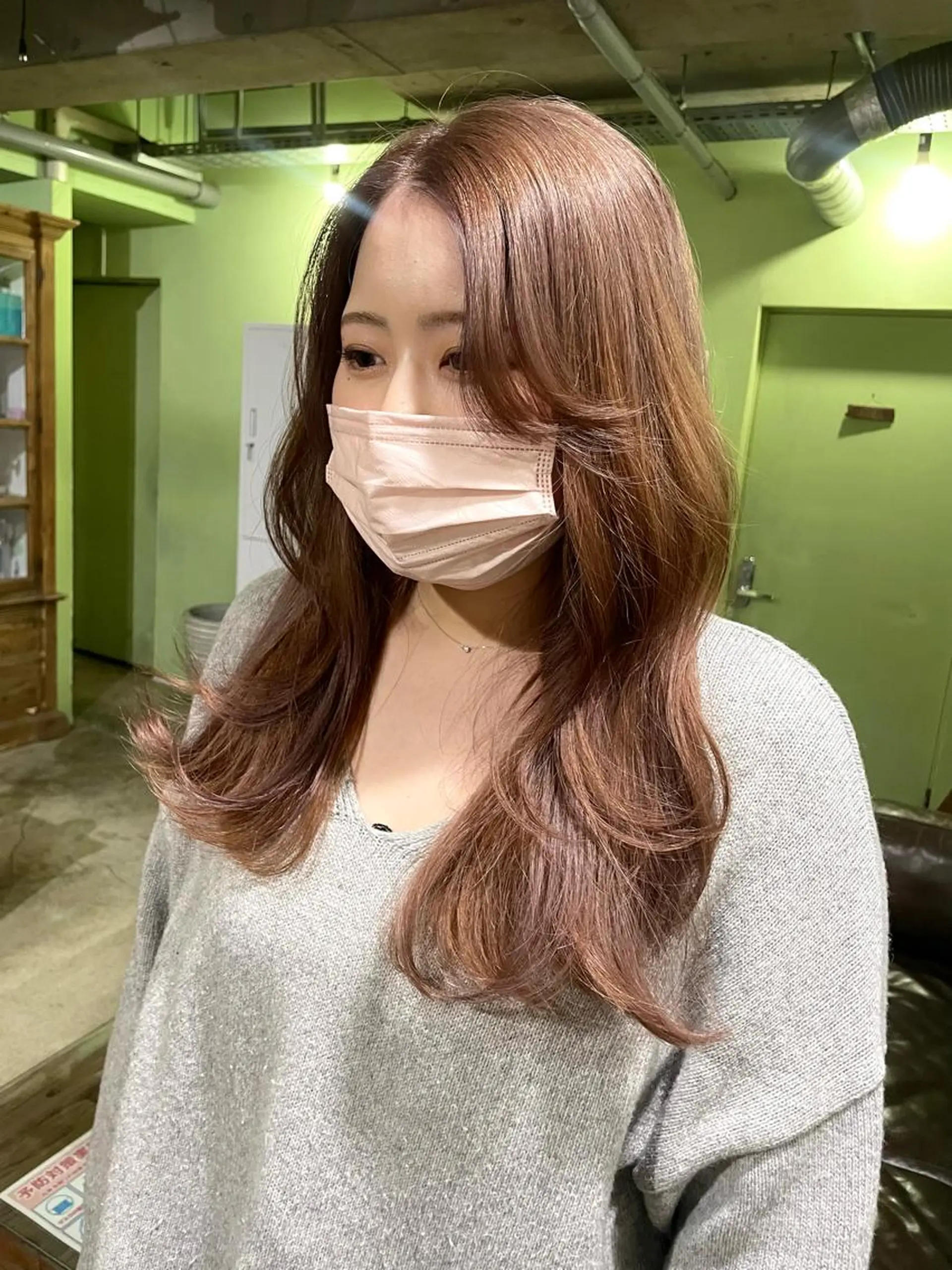 ロング カラー ブリーチ ボブヘアカット Rikapi❤️のヘアスタイル