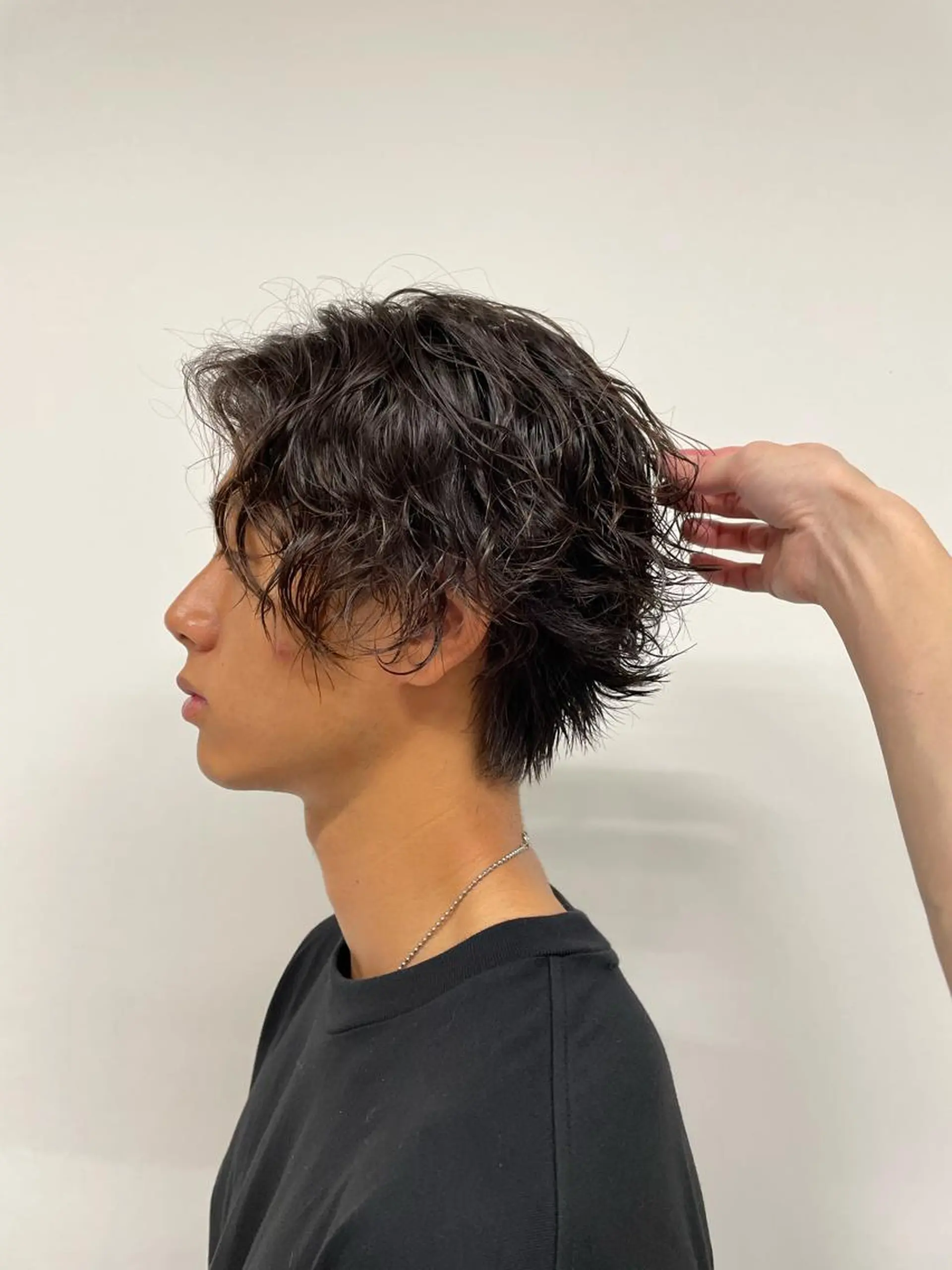 パーマ メンズ 🐺ウルフ/レイヤー カット/高嶋湧大のヘアスタイル