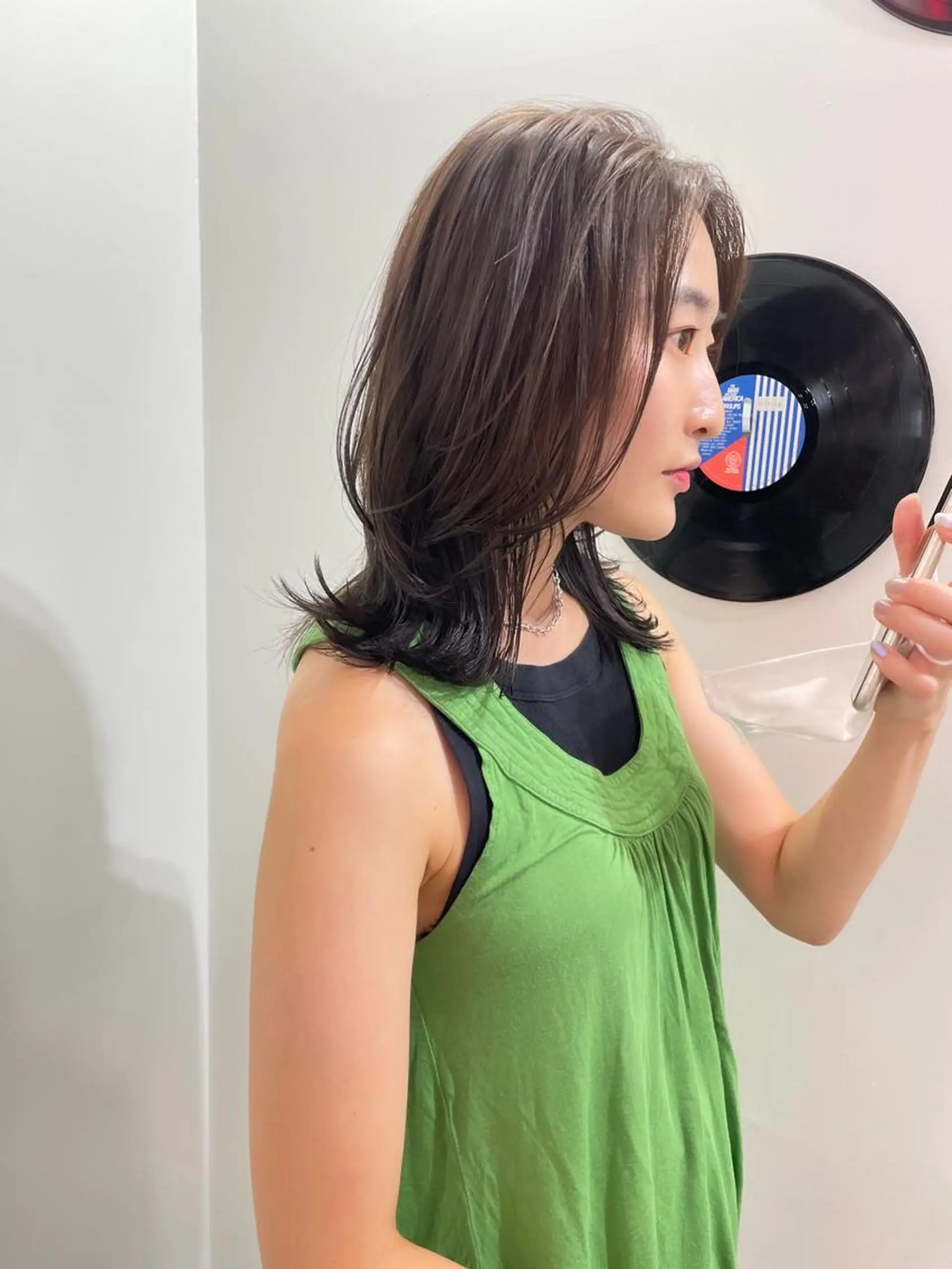 ミディアム カラー パーマ 💖美髪改善💖 辻未侑のヘアスタイル