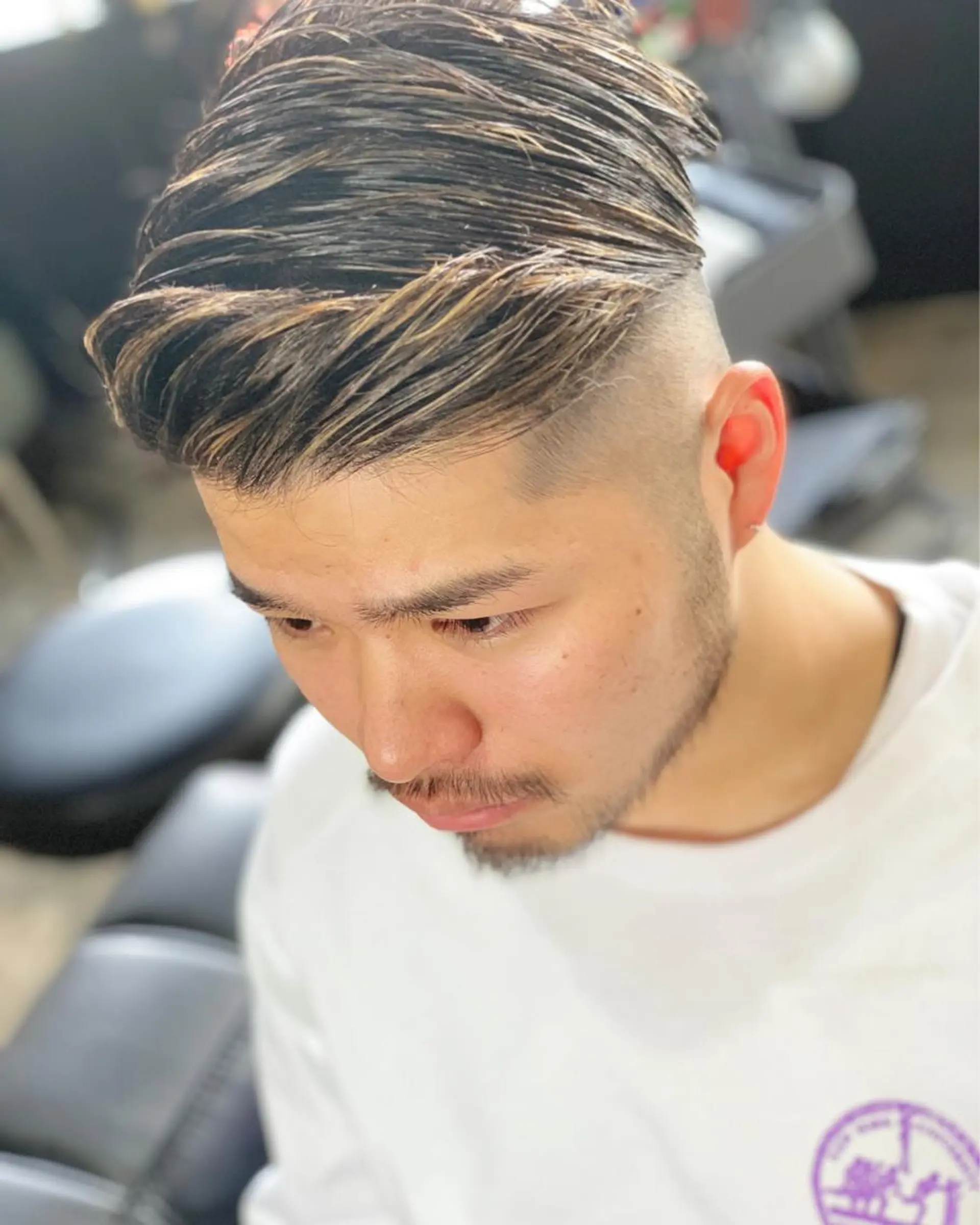 ショート メンズ メンズハイライト ハイライト men'shair TAO East店所属・メンズ 眉ワックス脱毛の眉毛・アイブロウイメージ