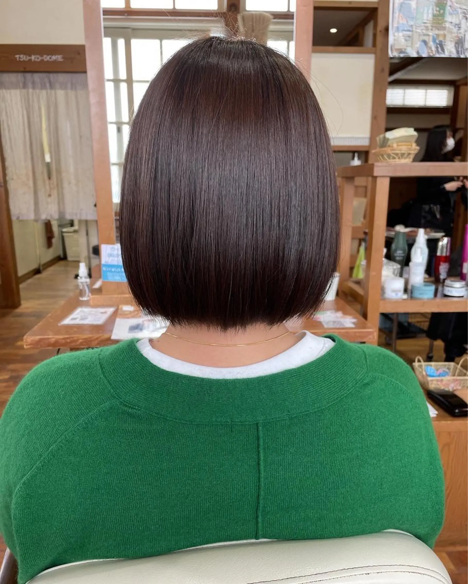 ミディアム カラー 髪質改善 岩井 佑城のヘアスタイル