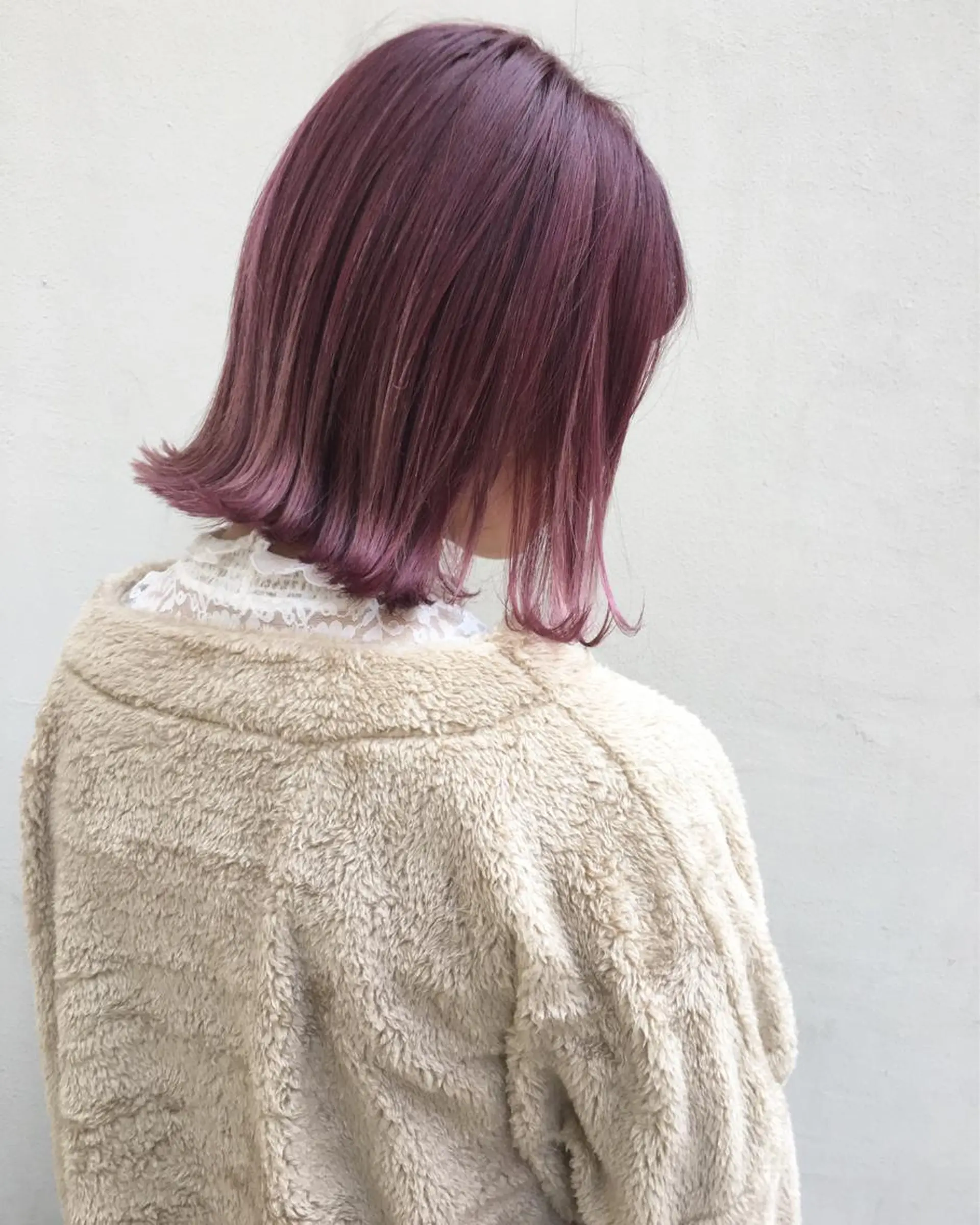 ショート カラー ピンクカラー バイオレットカラー レイヤーカット BLend 渋谷のヘアスタイル